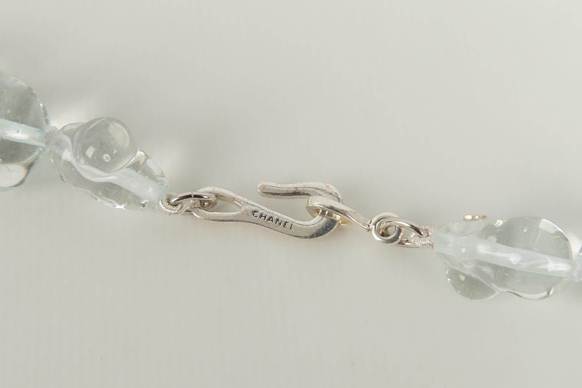 Chanel Halskette aus Barockglasperlen, 1998 im Angebot 1