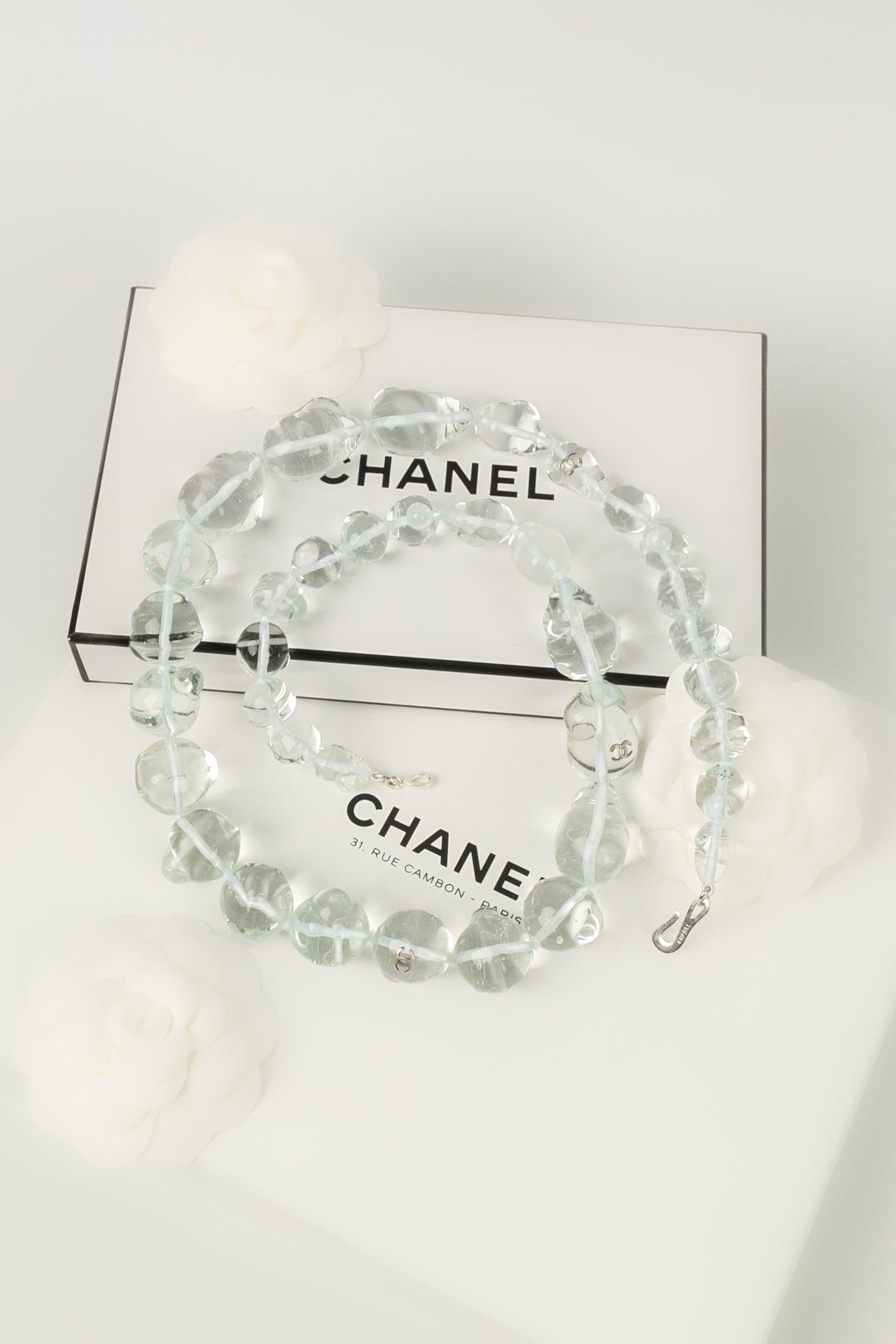 Chanel Necklace of Baroque Glass Beads, 1998 For Sale 4