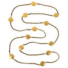 Collana Chanel / Sautoir in metallo placcato oro, 1995