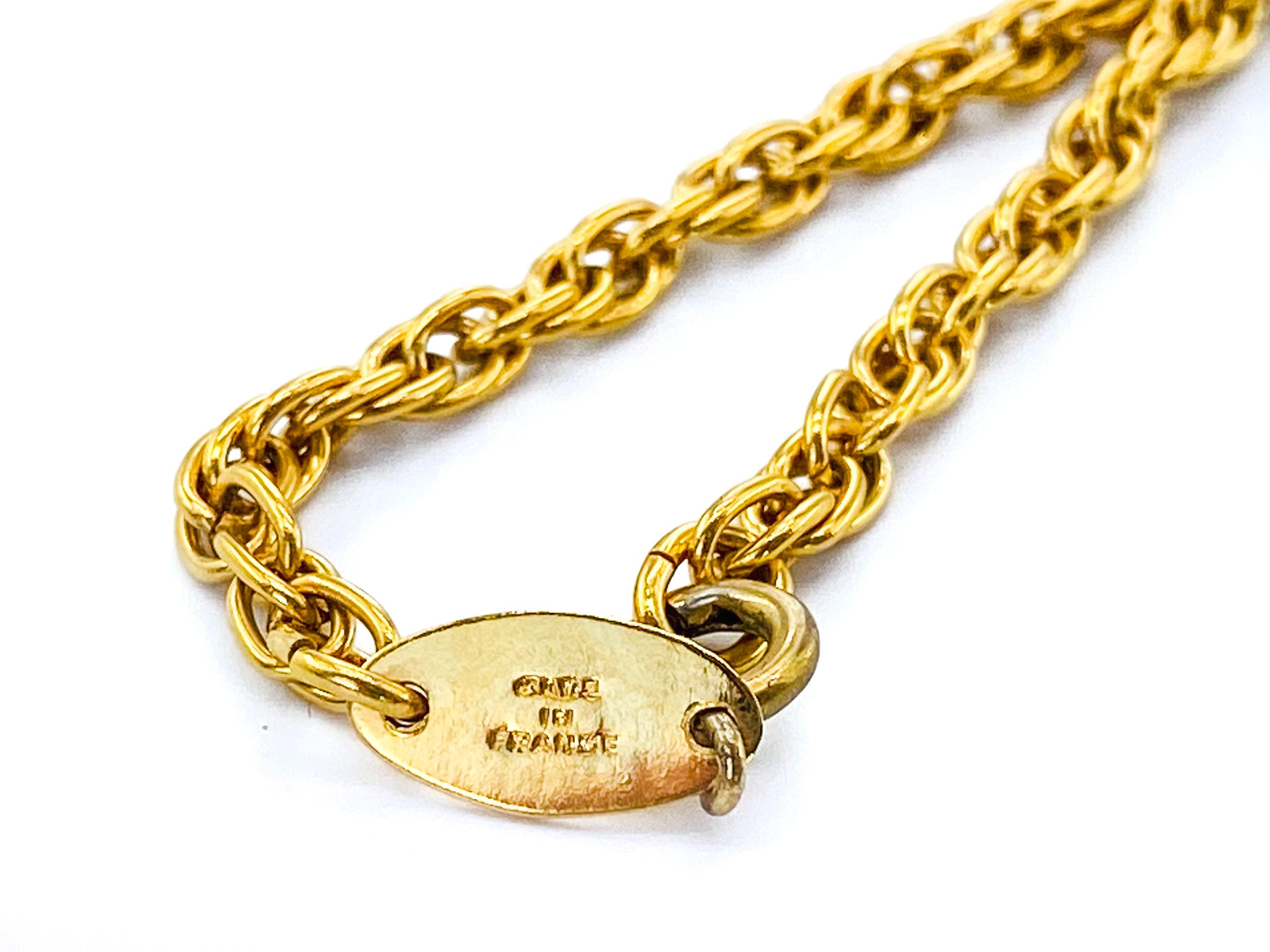 CHANEL Necklace Vintage 1980s Chain Choker 6