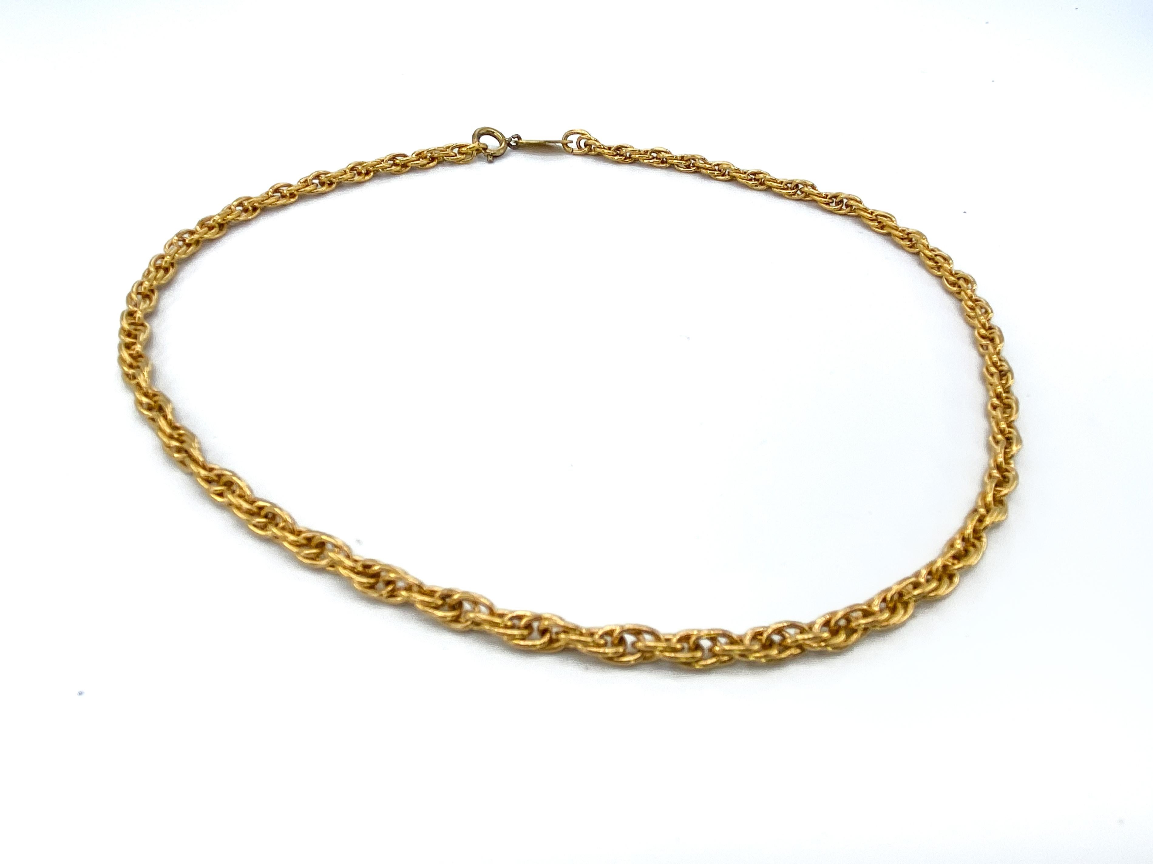 CHANEL Necklace Vintage 1980s Chain Choker 1