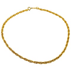 CHANEL Necklace Vintage 1980s Chain Choker