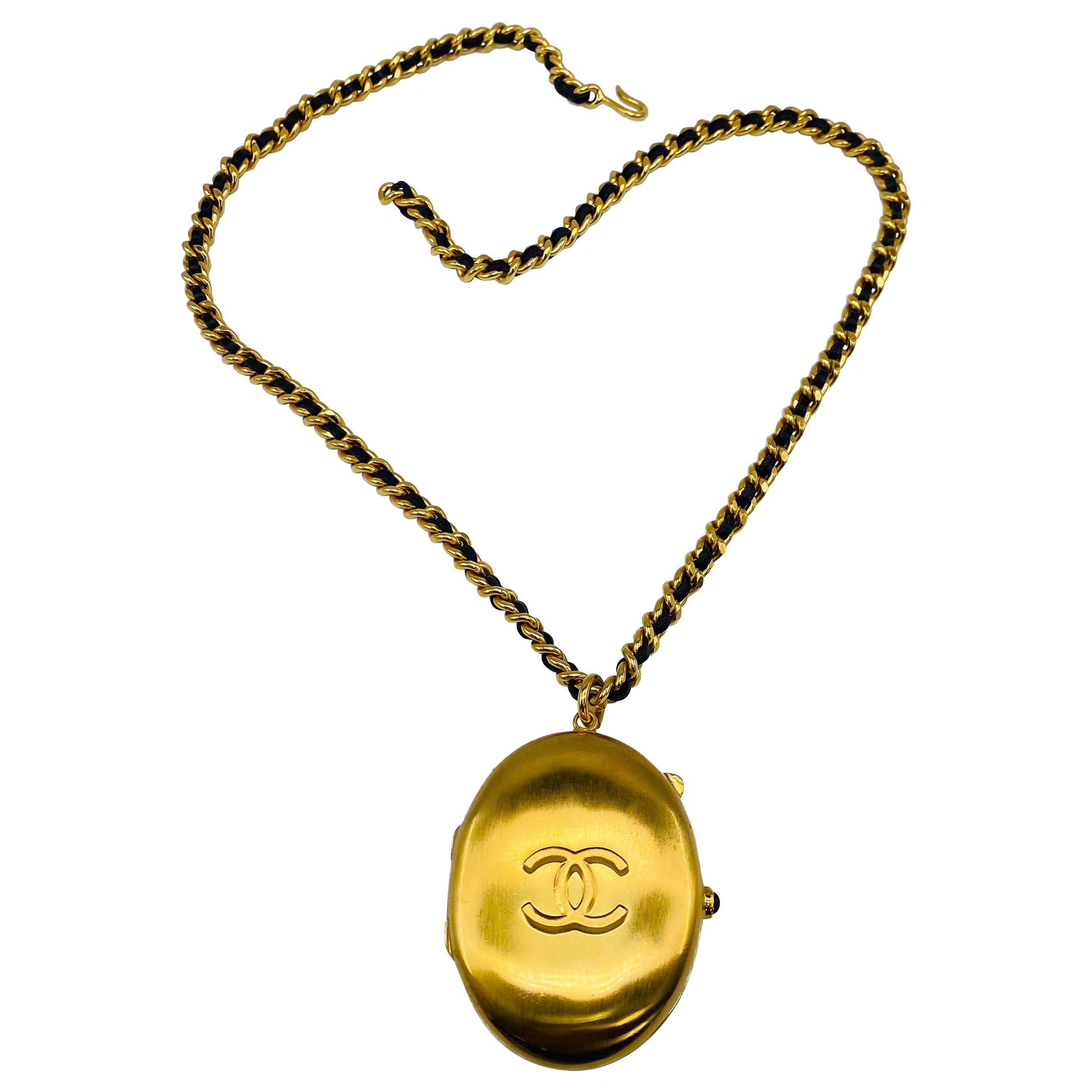 CHANEL Necklace Vintage 1990s Locket