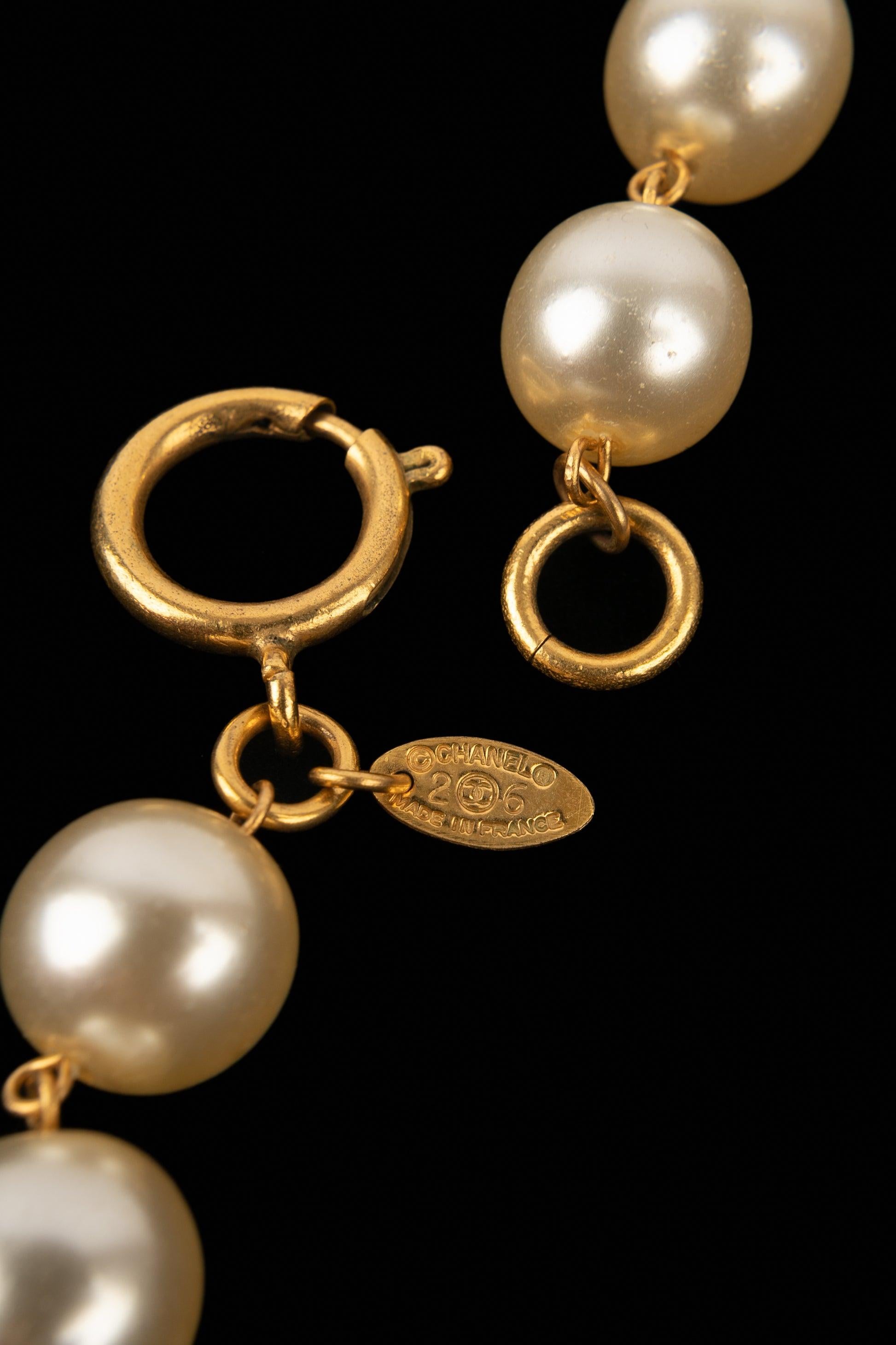 Chanel Necklace  with Costume Pearls, 1990s 4
