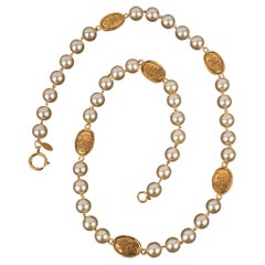 Chanel Necklace  with Costume Pearls, 1990s