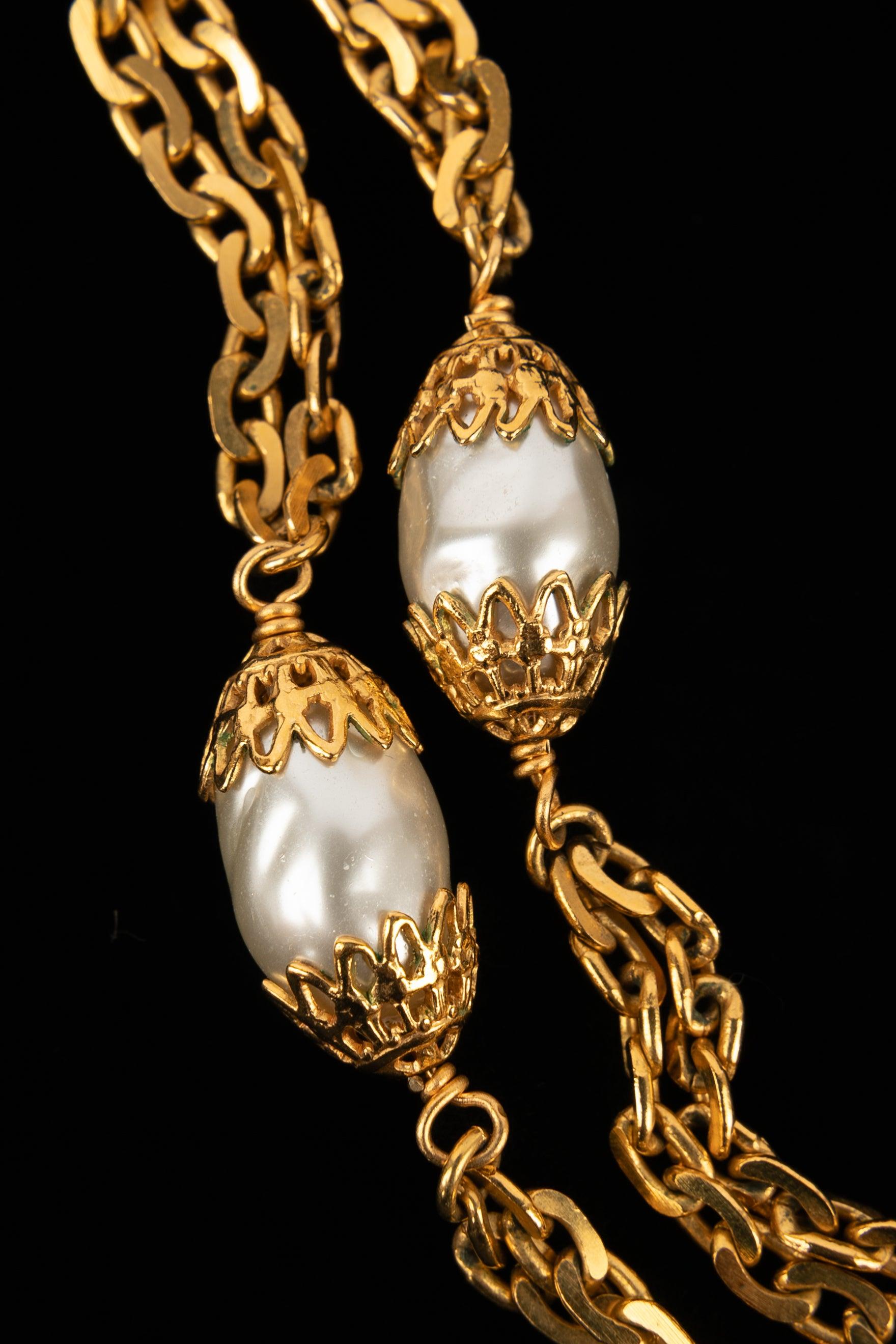 Women's Chanel Necklace with Costume Pearls, 1997