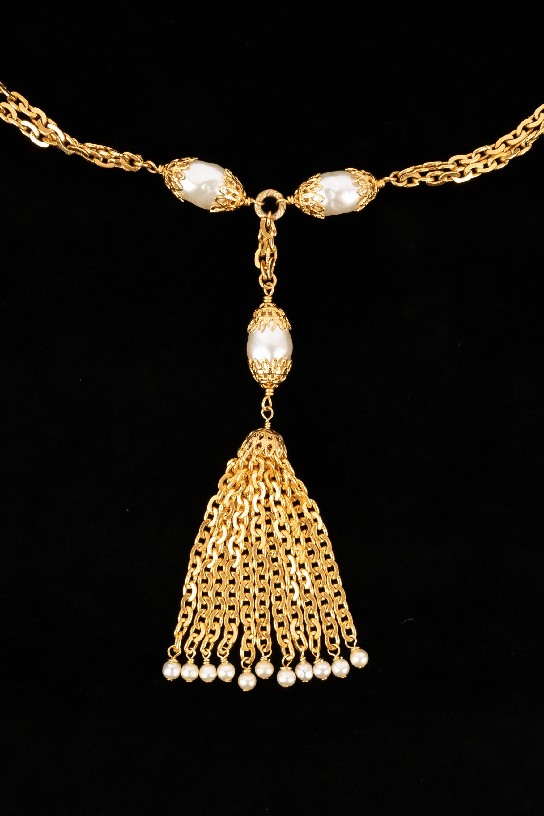 Chanel Necklace with Costume Pearls, 1997 3