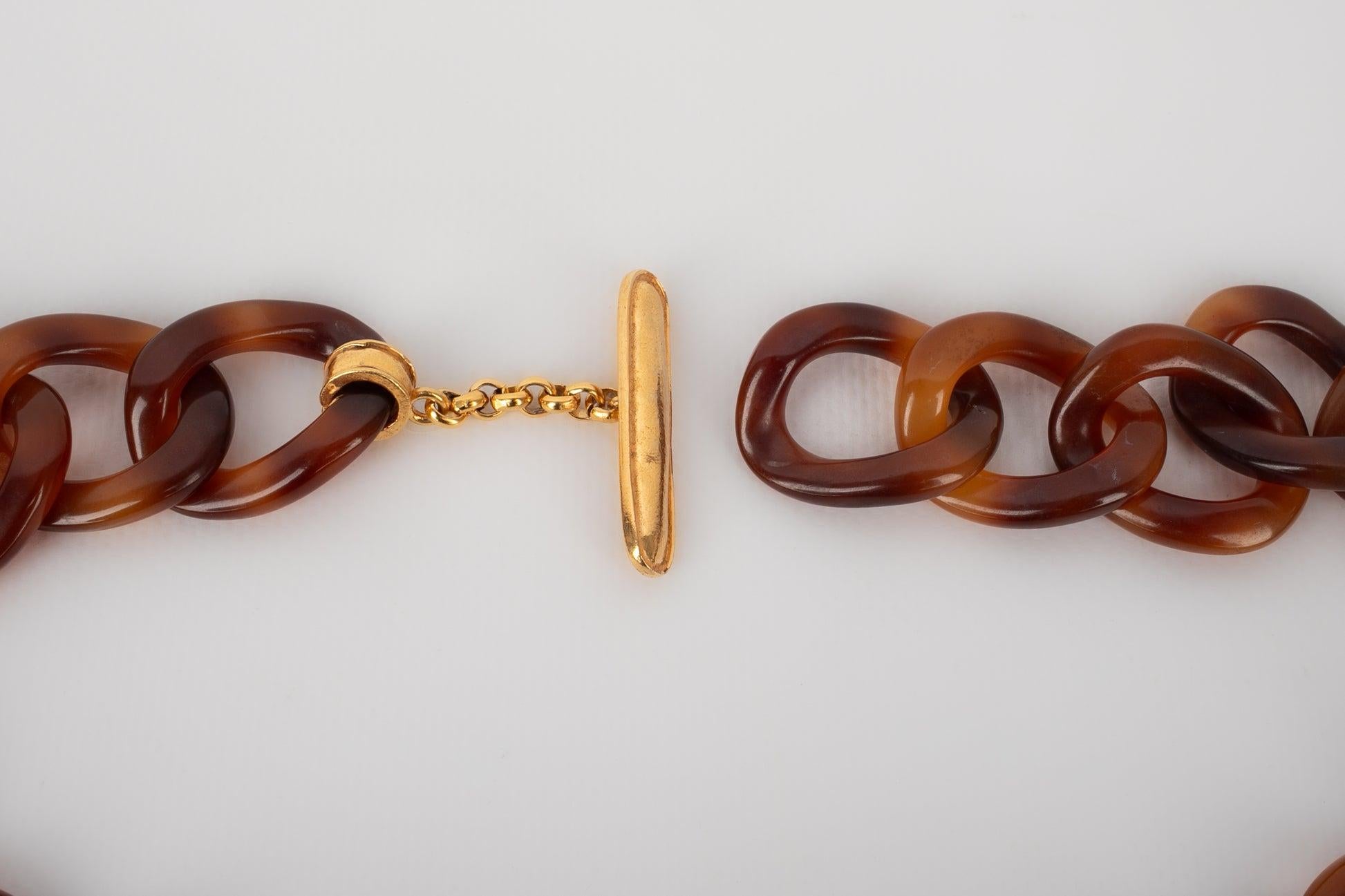 Collana Chanel in bachelite con guscio di tartufo, 1995 in vendita 1