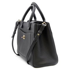 Chanel Neo Executive Black Grained Leather Small Tote Handbag