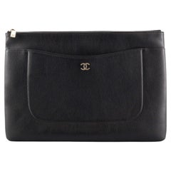 Chanel Neo Executive Clutch Grained Calfskin Large