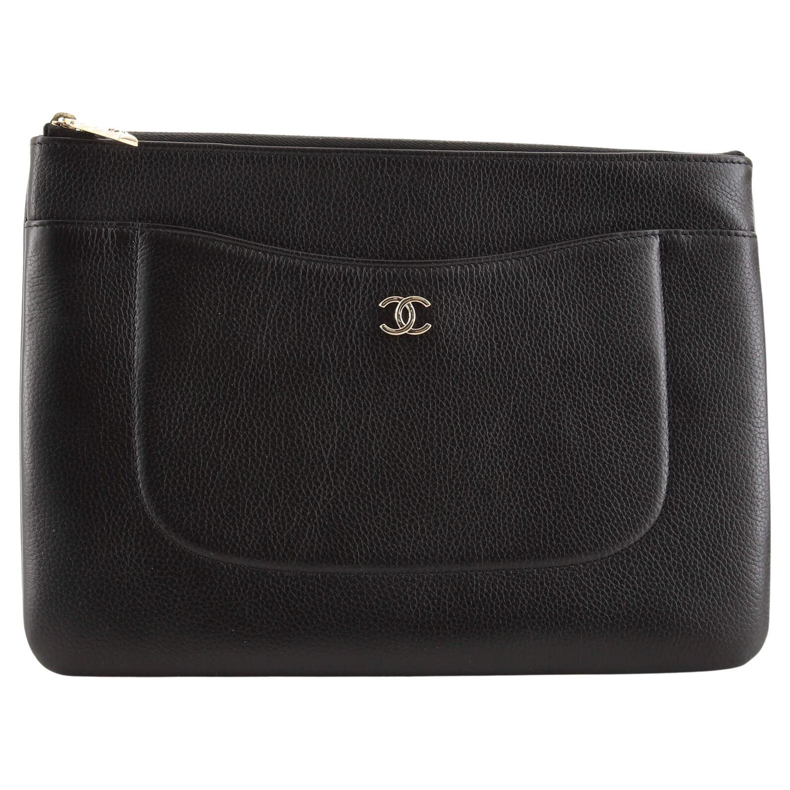 Chanel Neo Executive Clutch Grained Calfskin Medium