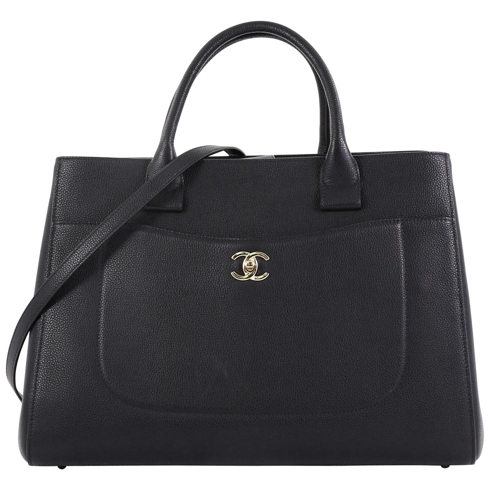 Chanel Neo Executive Tote Grained Calfskin Medium