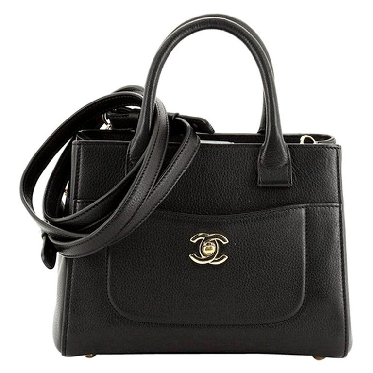 Chanel Neo Executive Tote Grained Calfskin Mini For Sale at 1stDibs