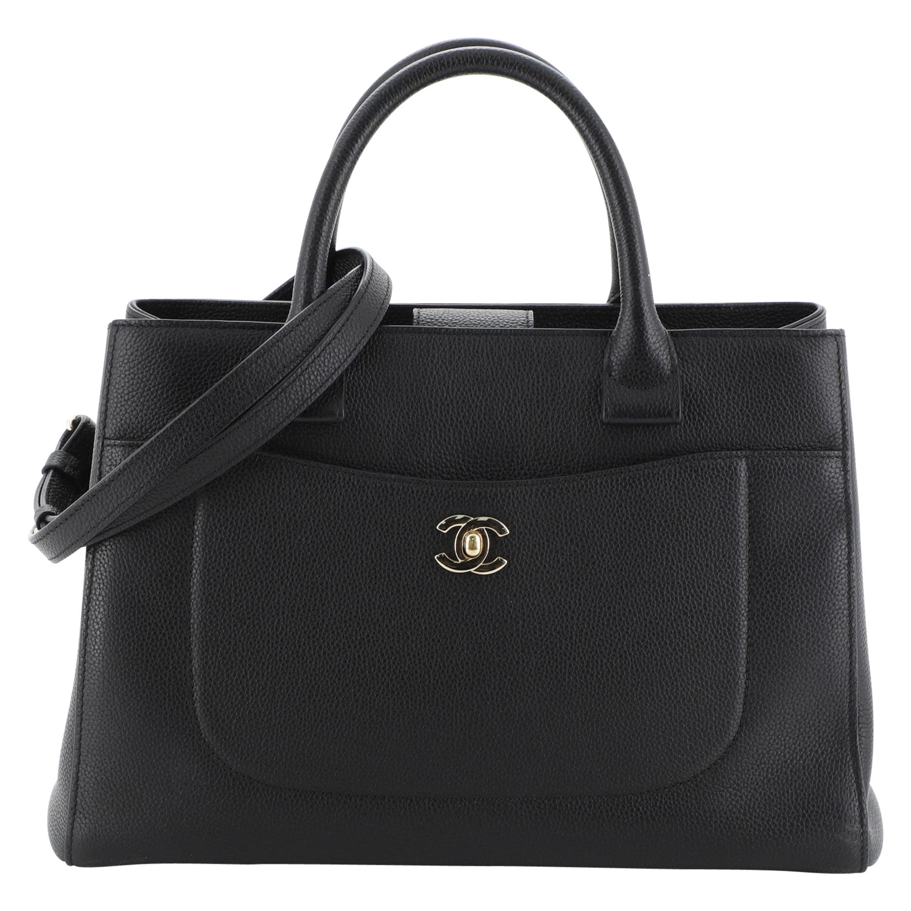 Chanel Neo Executive Tote Grained Calfskin Small