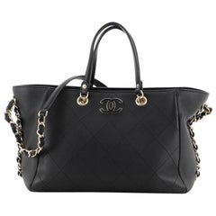 Chanel Neo Soft Shopping Tote Quilted Bullskin Small