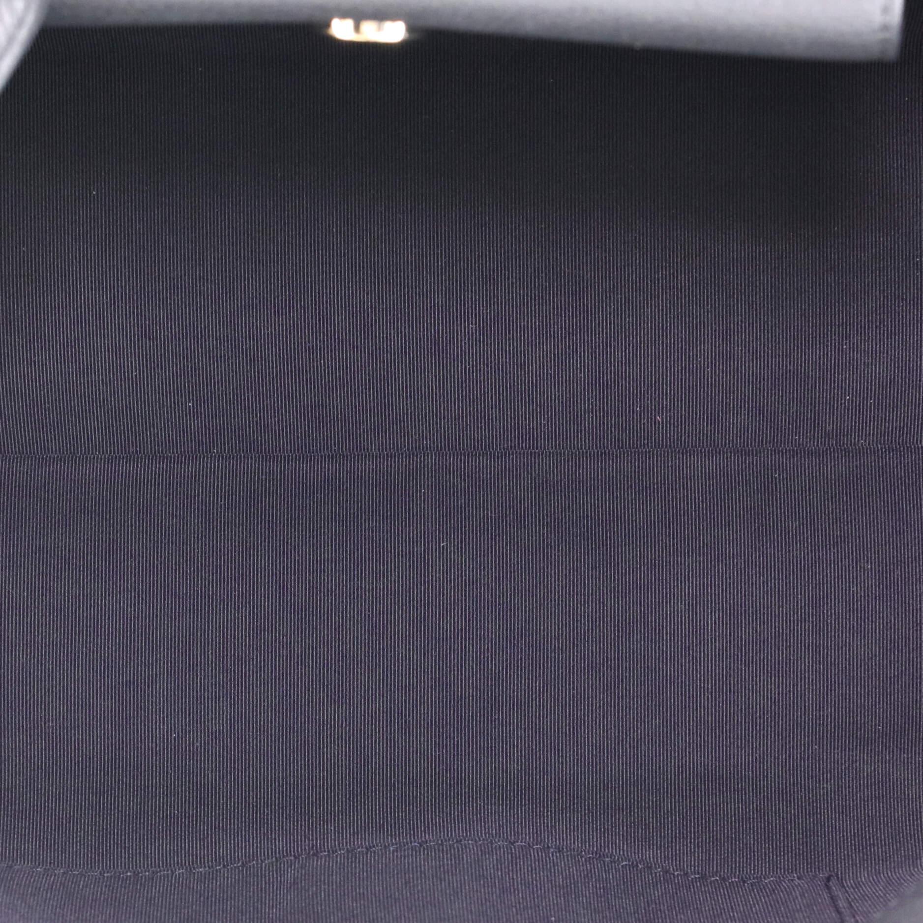 Gray Chanel Neo Soft Shopping Tote Stitched Bullskin Small