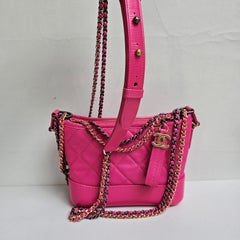 Chanel Neon Pink Small Gabrielle Bag