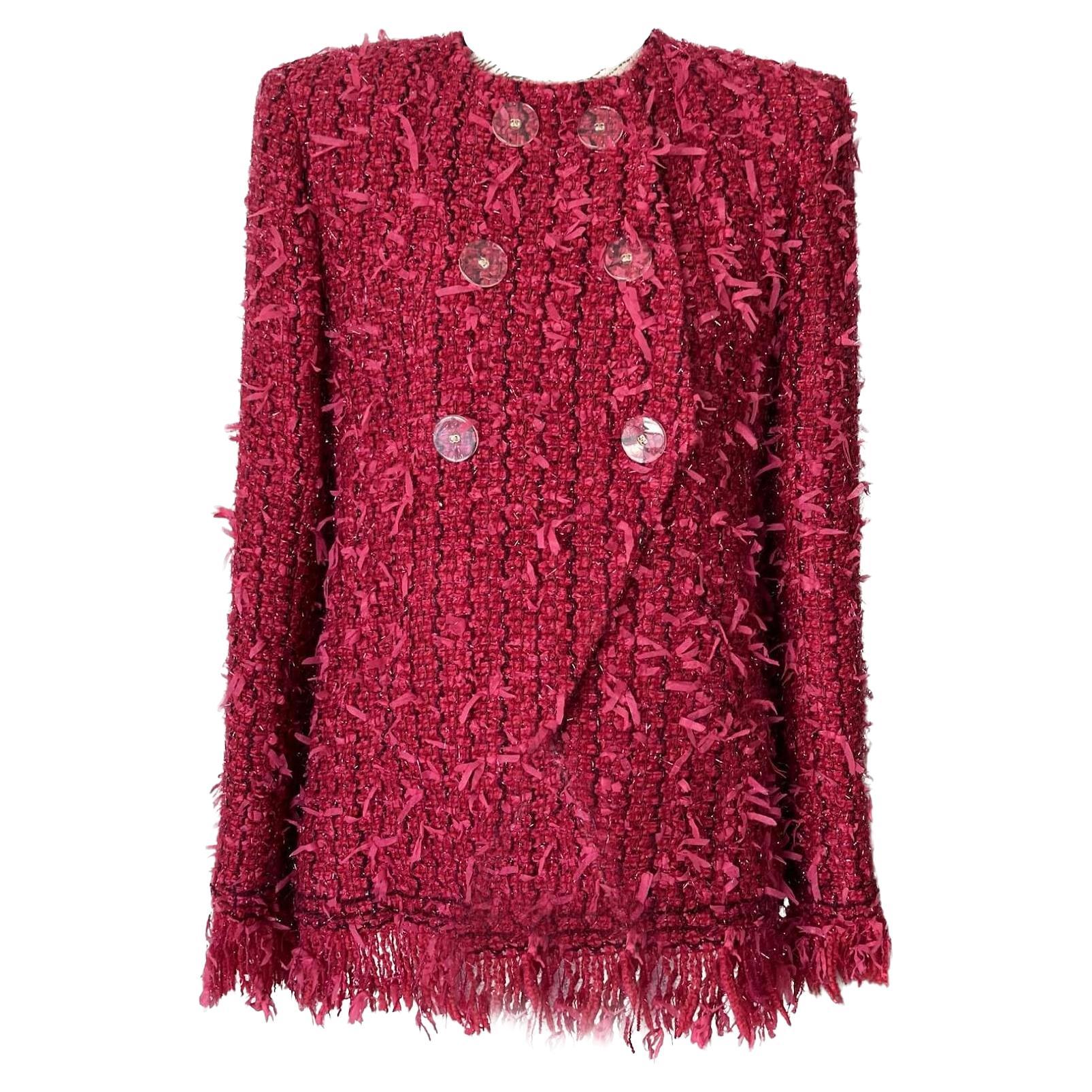 Chanel New 10K Paris / Cosmopolite Lesage Tweed Jacket For Sale