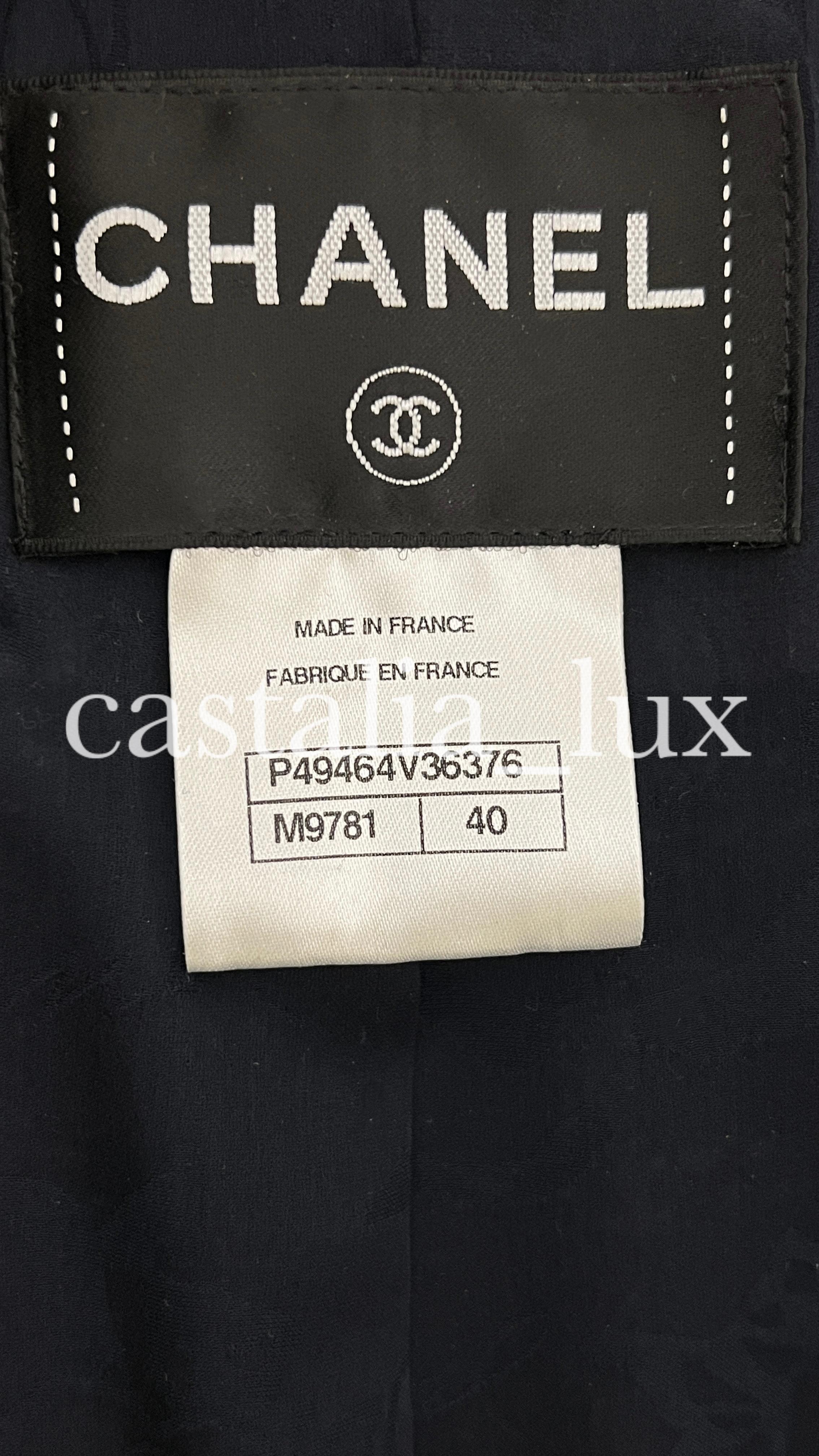 Chanel New 10K Paris / Dallas Runway Tweed Jacket  For Sale 13