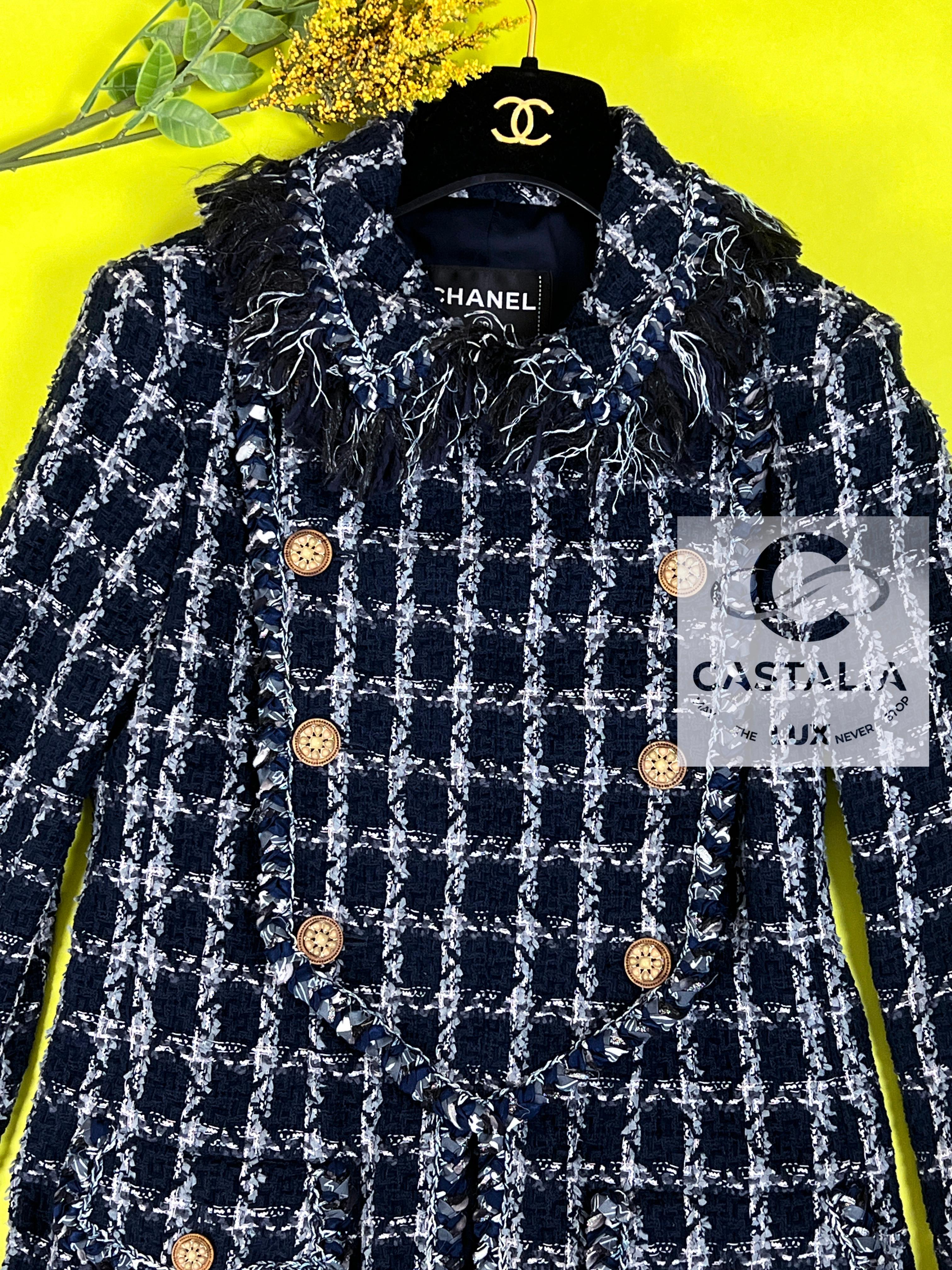 Chanel New 11K$ Paris / Dallas Runway Tweed Jacket 7
