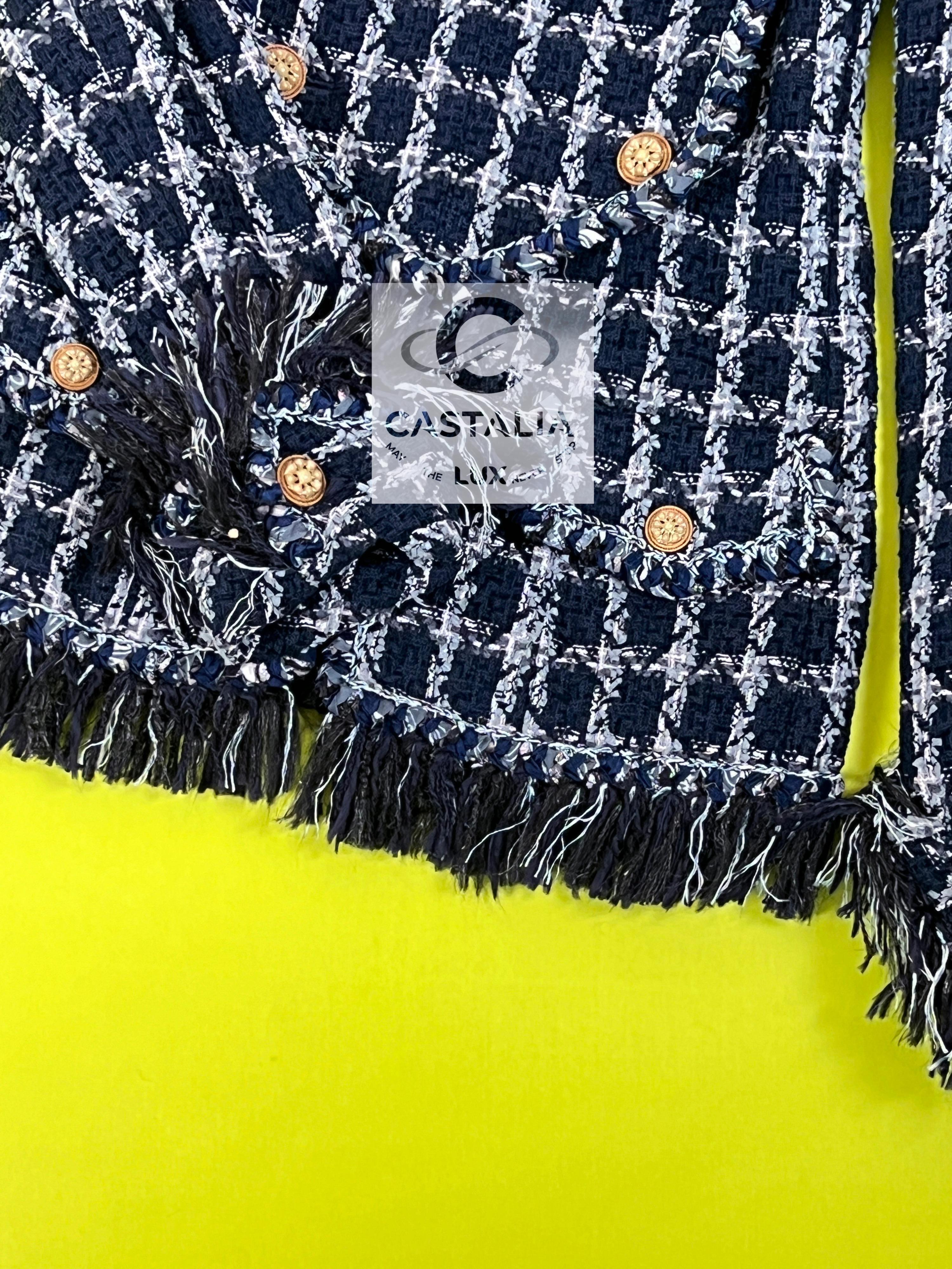 Chanel New 11K$ Paris / Dallas Runway Tweed Jacket 9