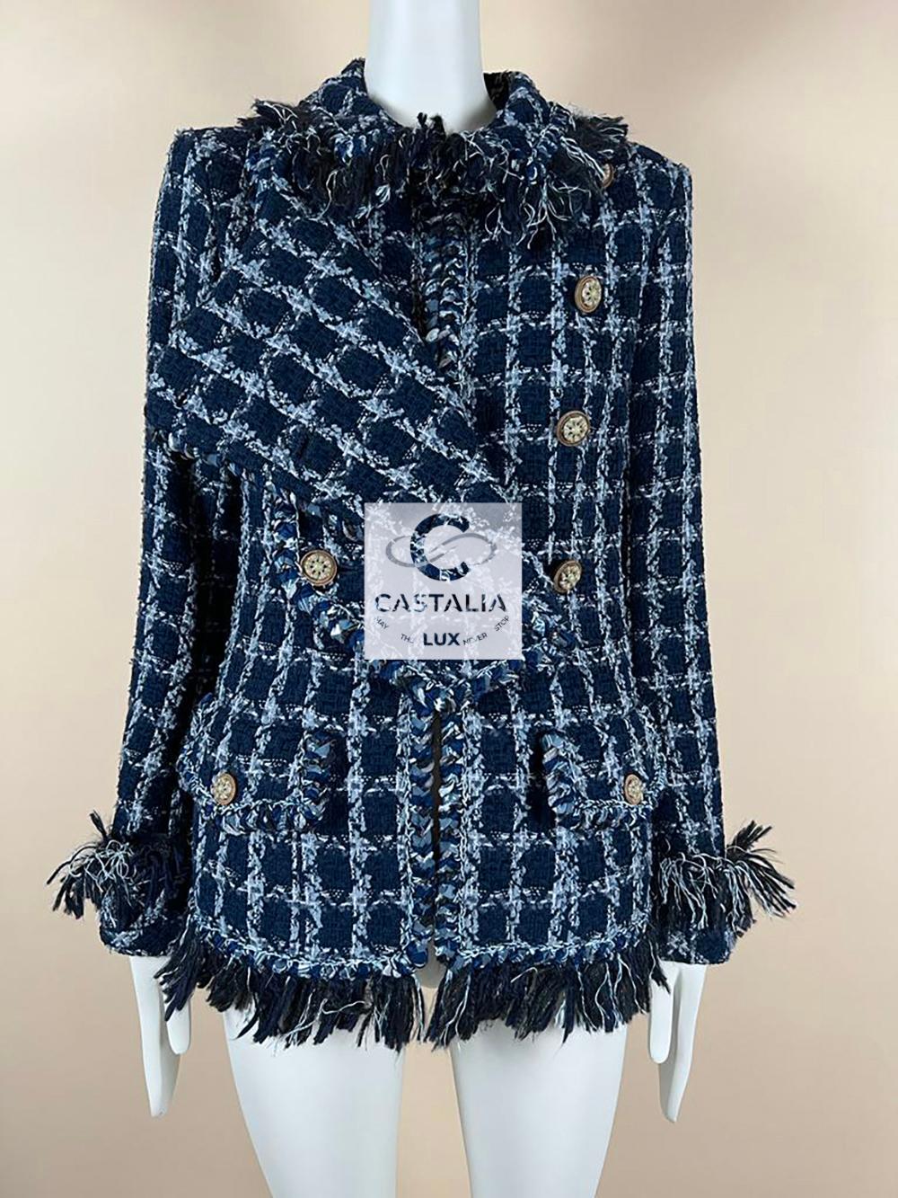 Chanel New 11K$ Paris / Dallas Runway Tweed Jacket 2