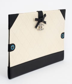 Chanel New 2014 White Portfolio Clutch