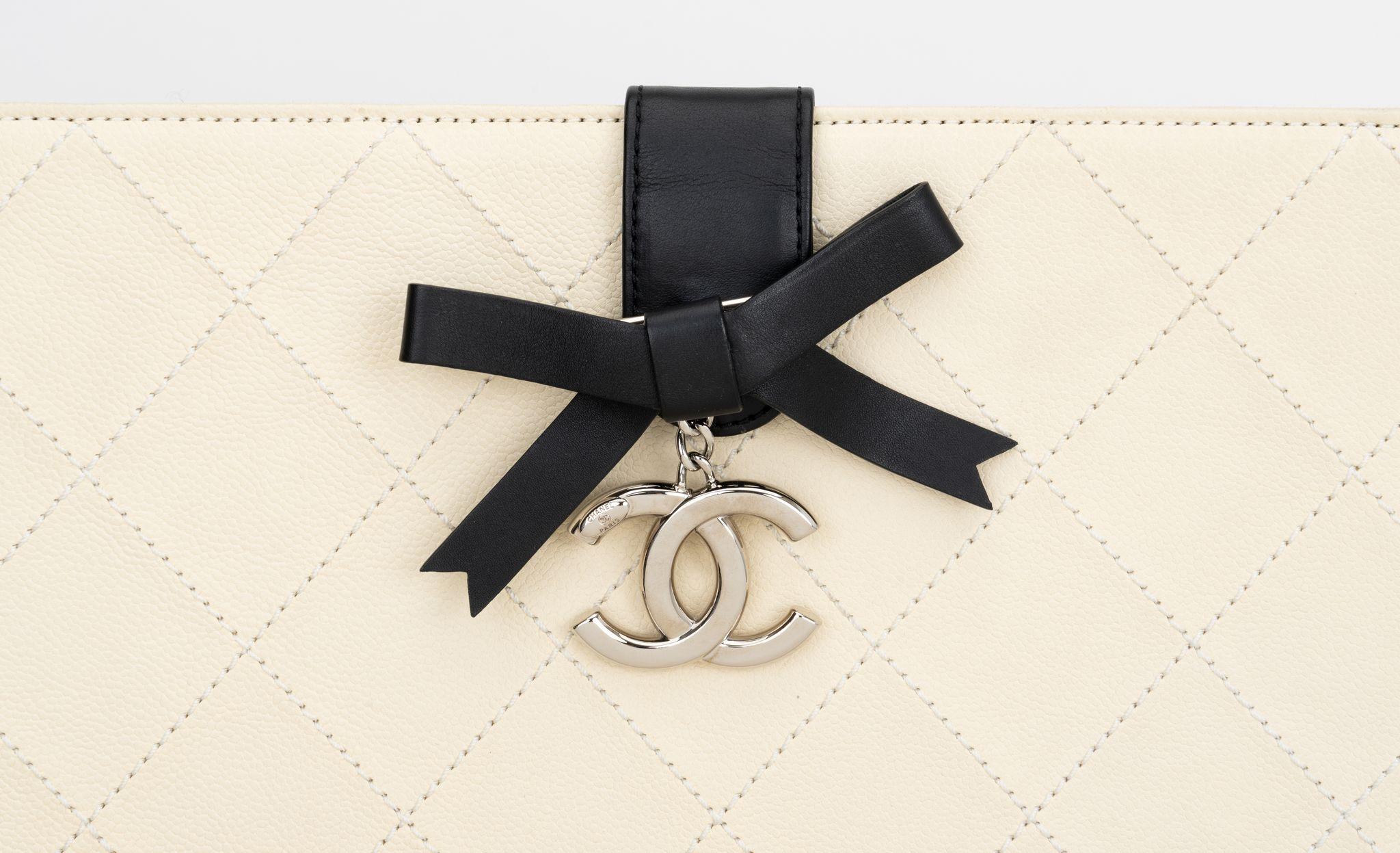 Chanel New 2014 White Portfolio Clutch 3