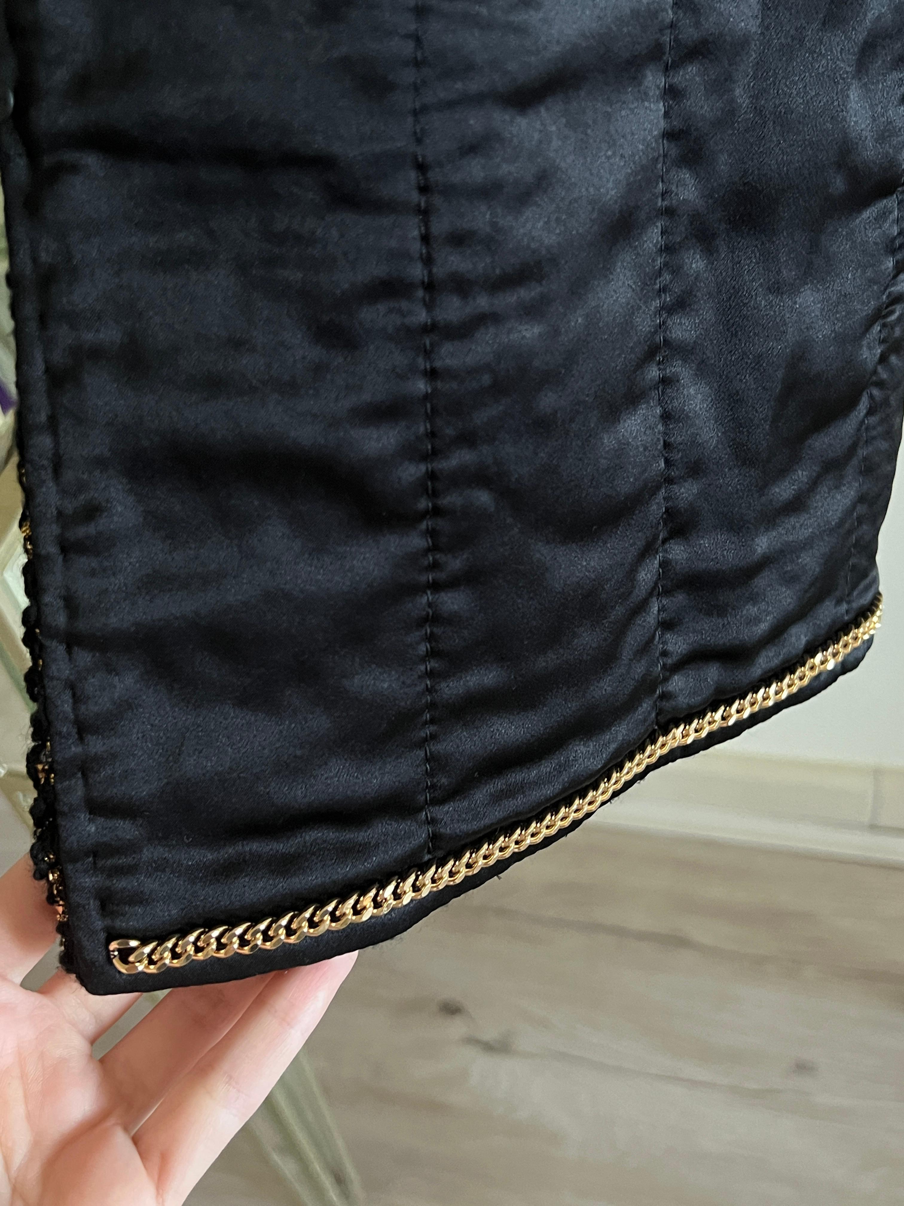 Chanel New 2019 Égypte Veste en tweed noir 9