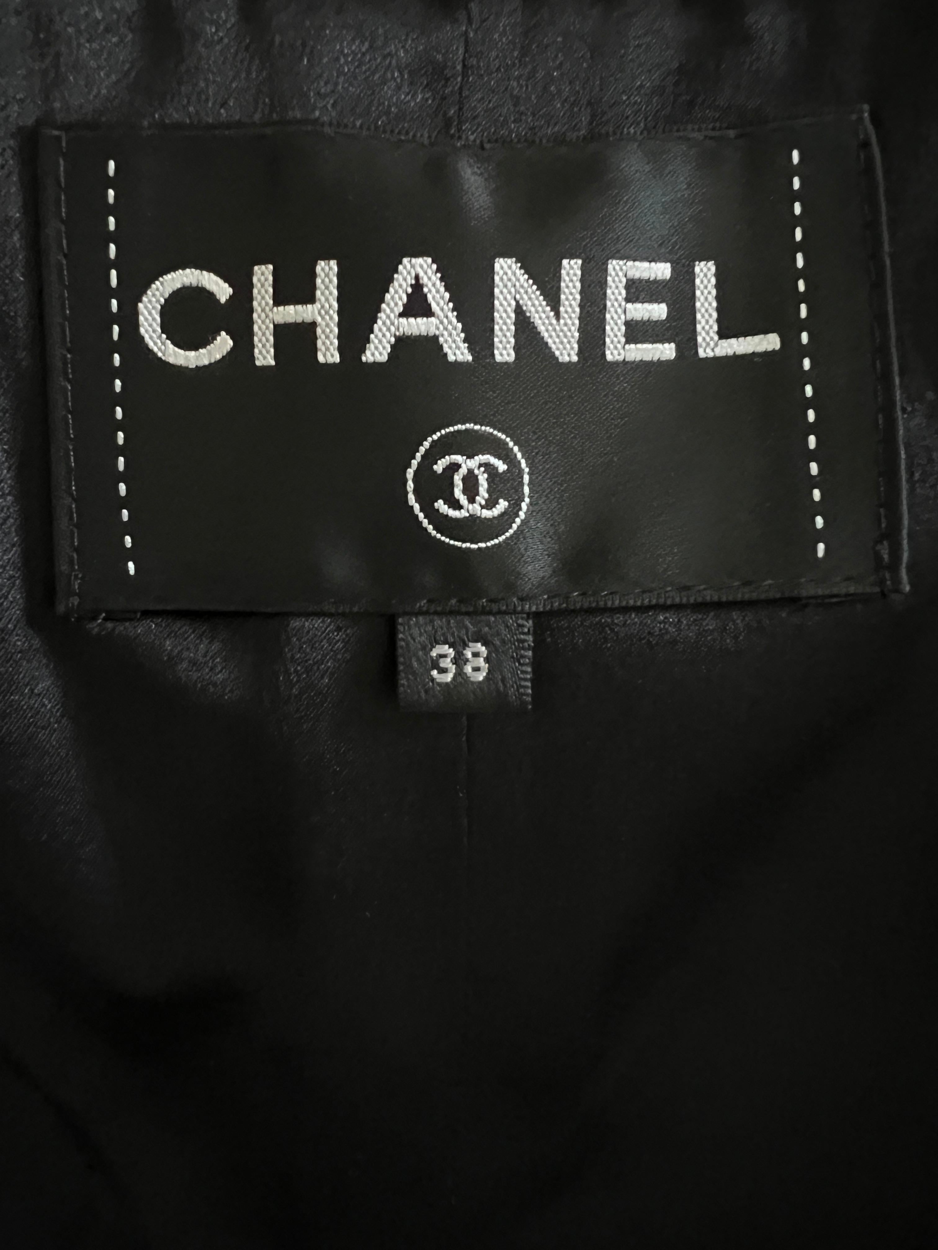Chanel New 2019 Égypte Veste en tweed noir 10