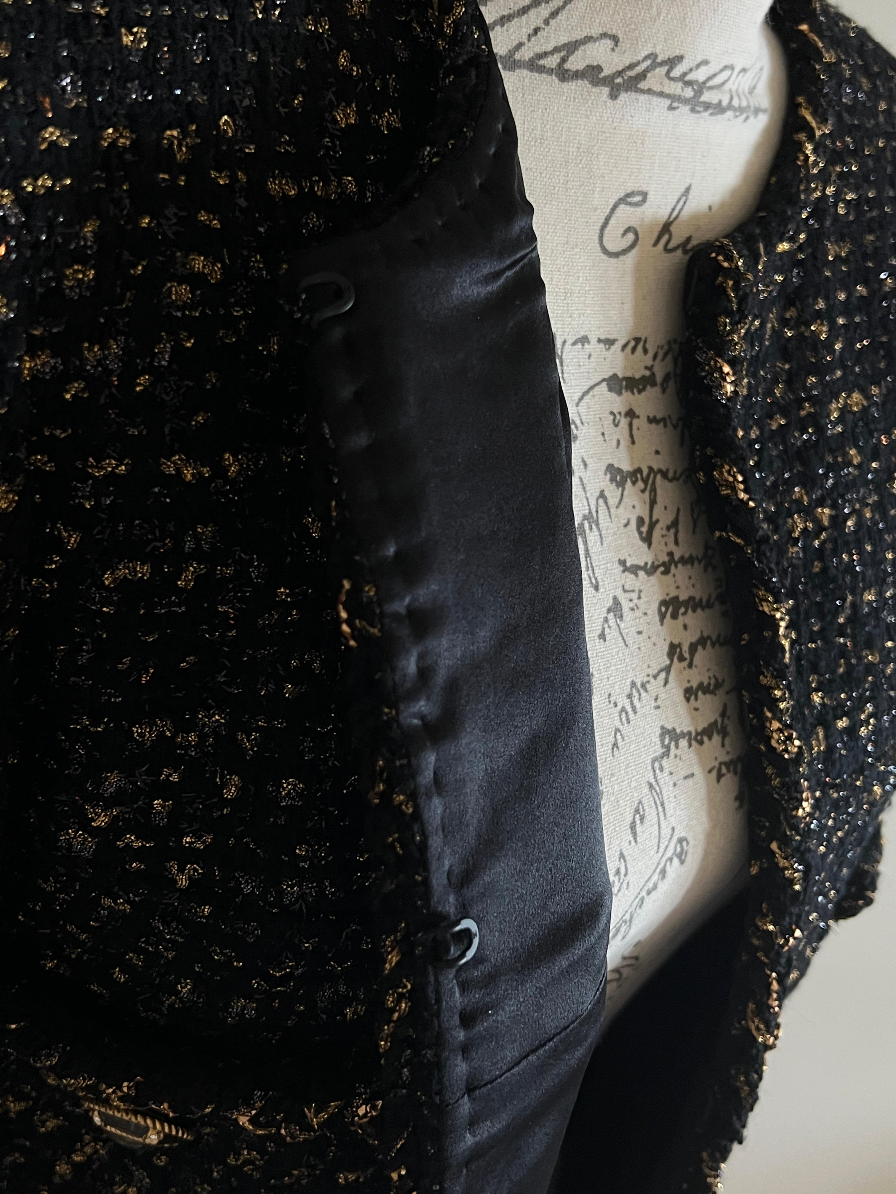 Chanel New 2019 Egypt Black Tweed Jacket 12