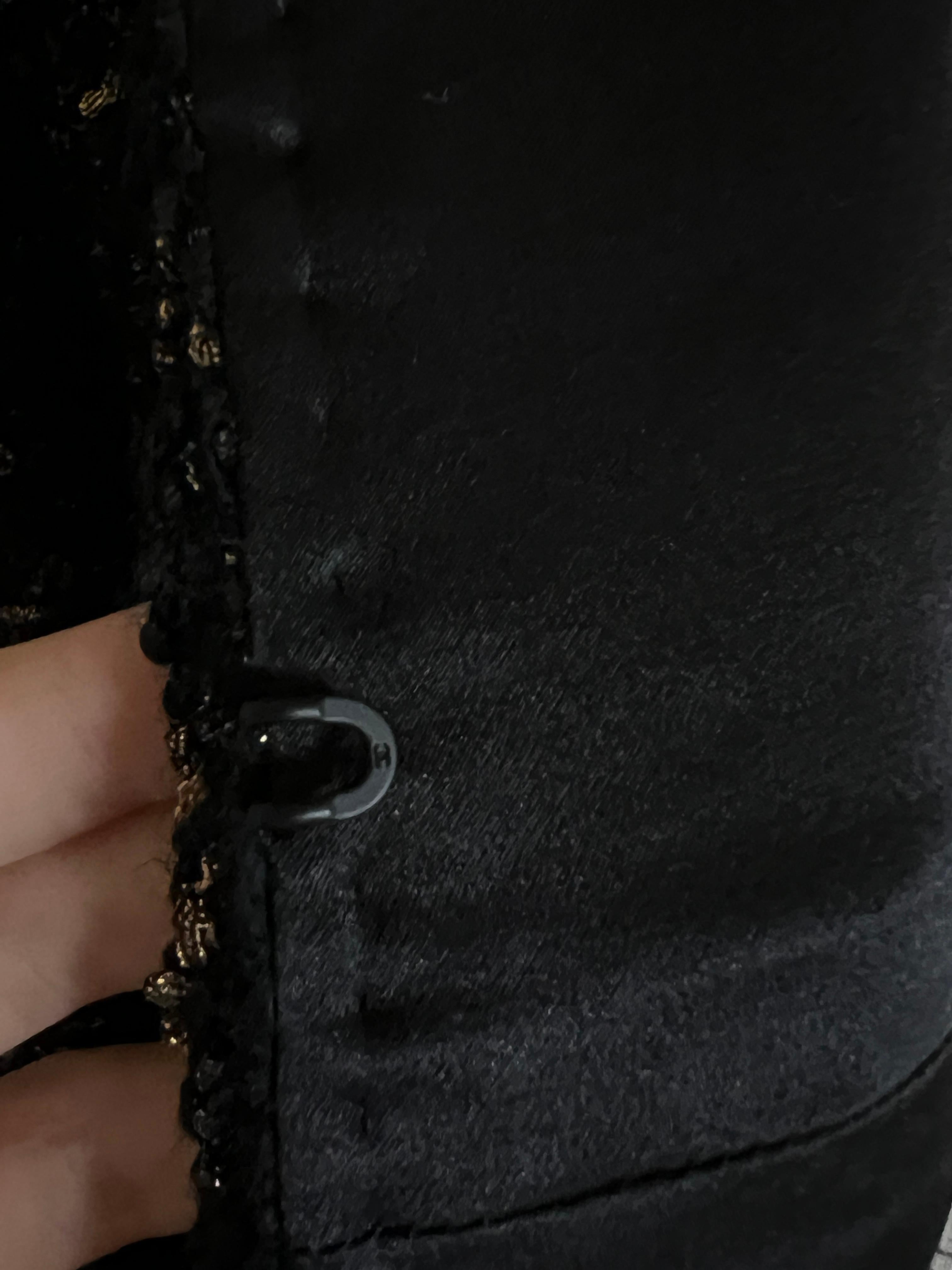 Chanel New 2019 Égypte Veste en tweed noir 12