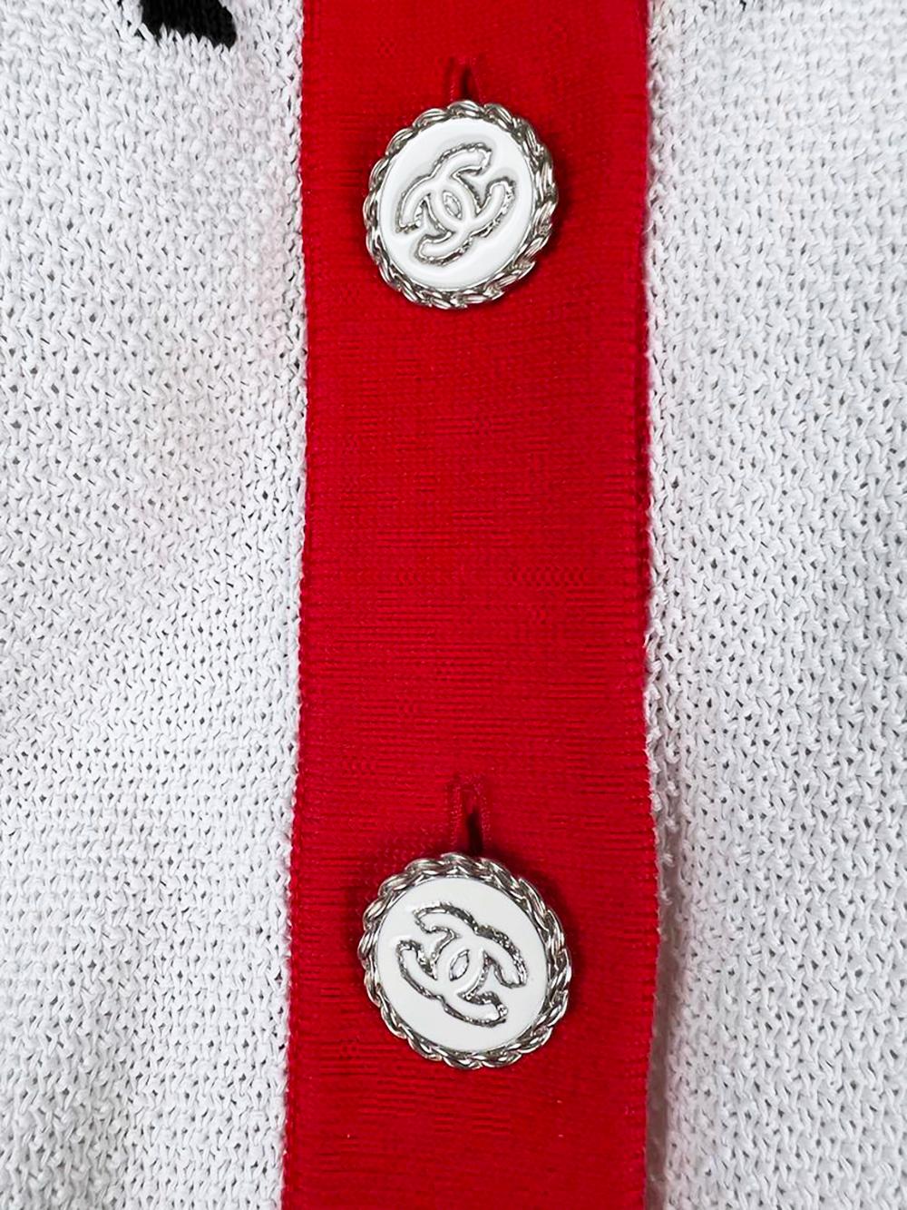 Chanel New 2019 Iconic Logo Cardigan For Sale 6