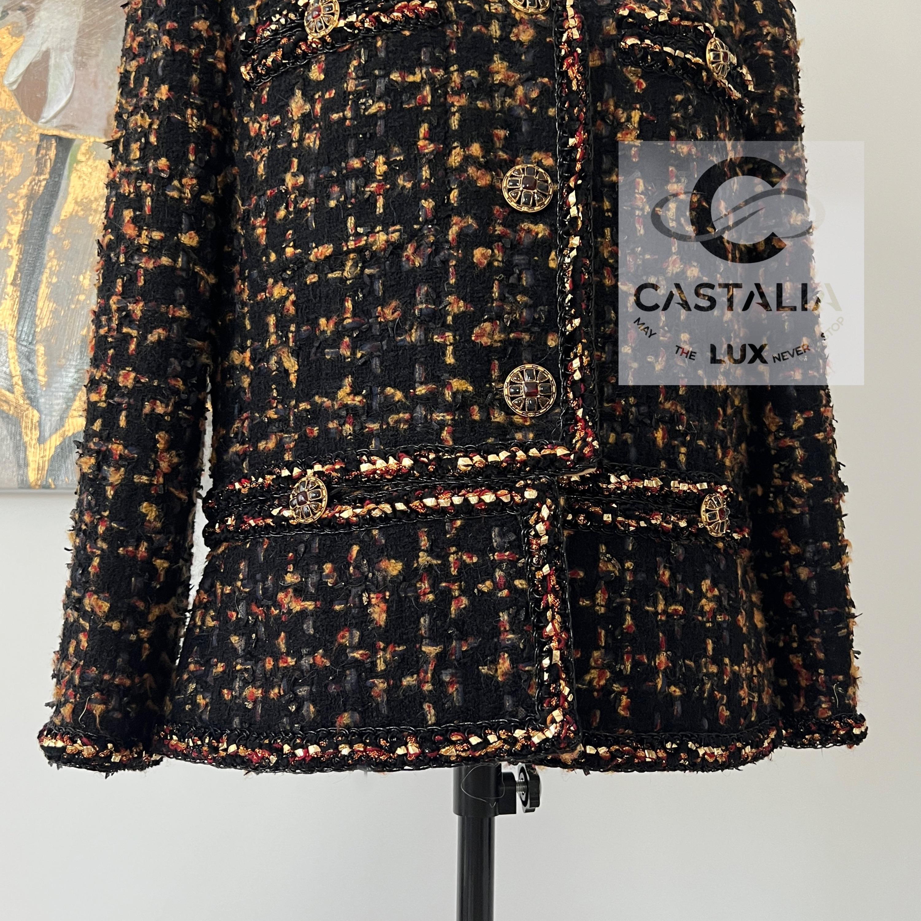 Chanel New 2019 Most Hunted Black Tweed Jacket 6