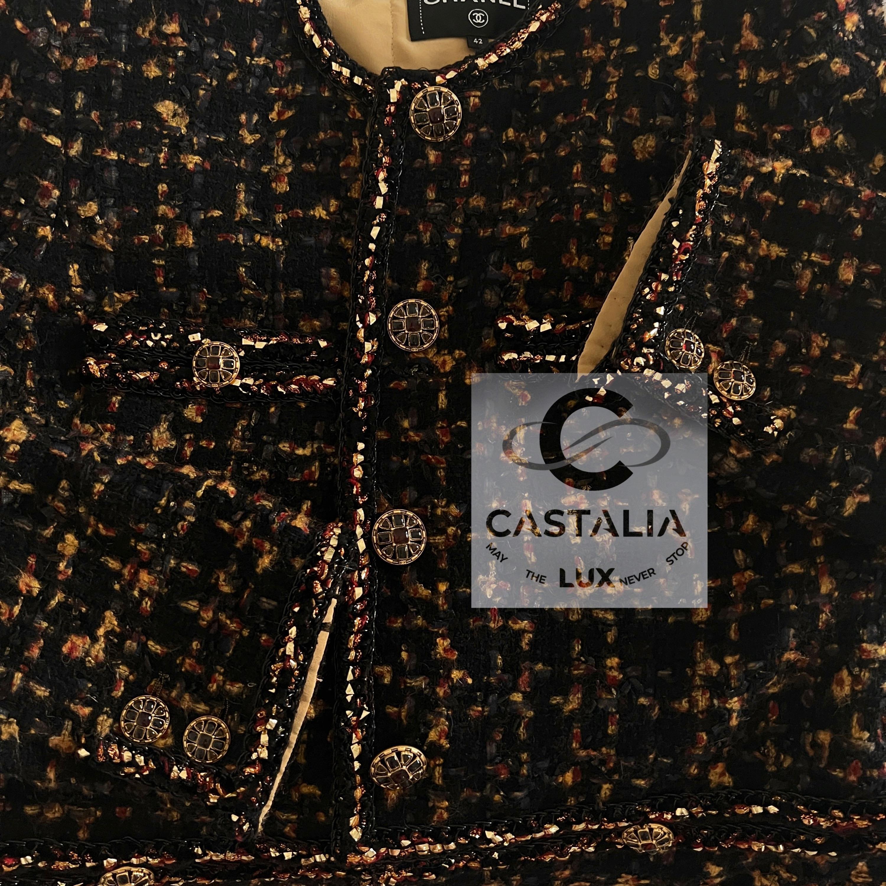 Chanel New 2019 Most Hunted Black Tweed Jacket 7