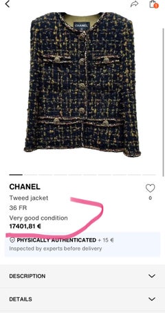 CHANEL New 2019 Most Hunted Black Tweed Jacket
