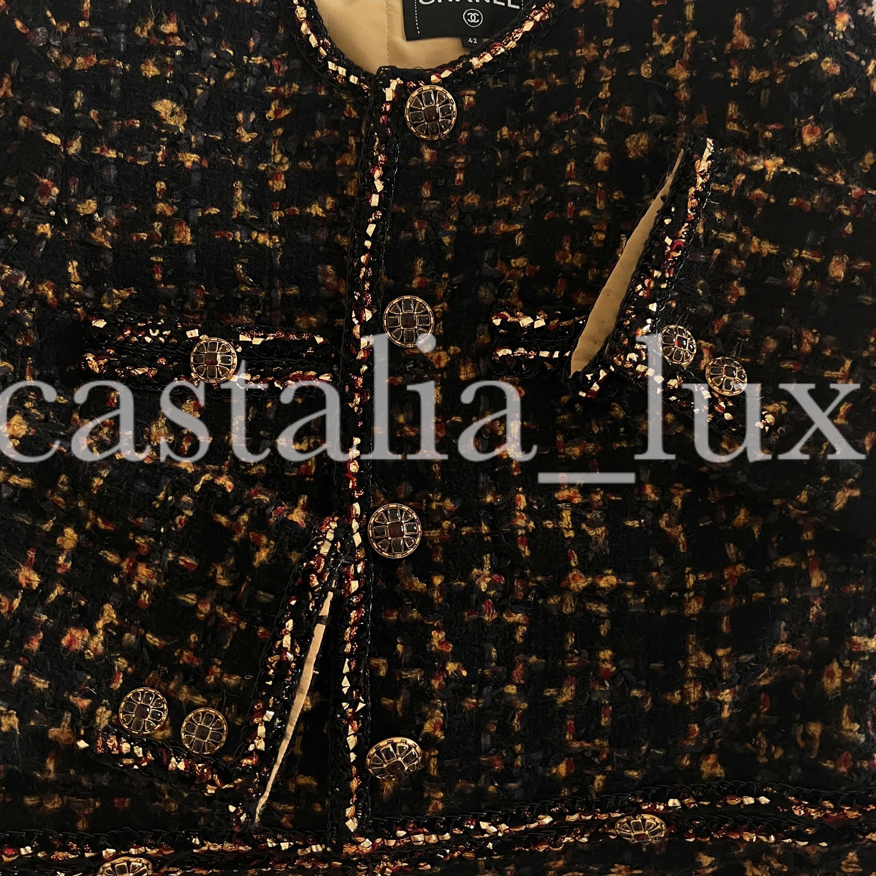 Chanel New 2019 Most Hunted Black Tweed Jacket 2