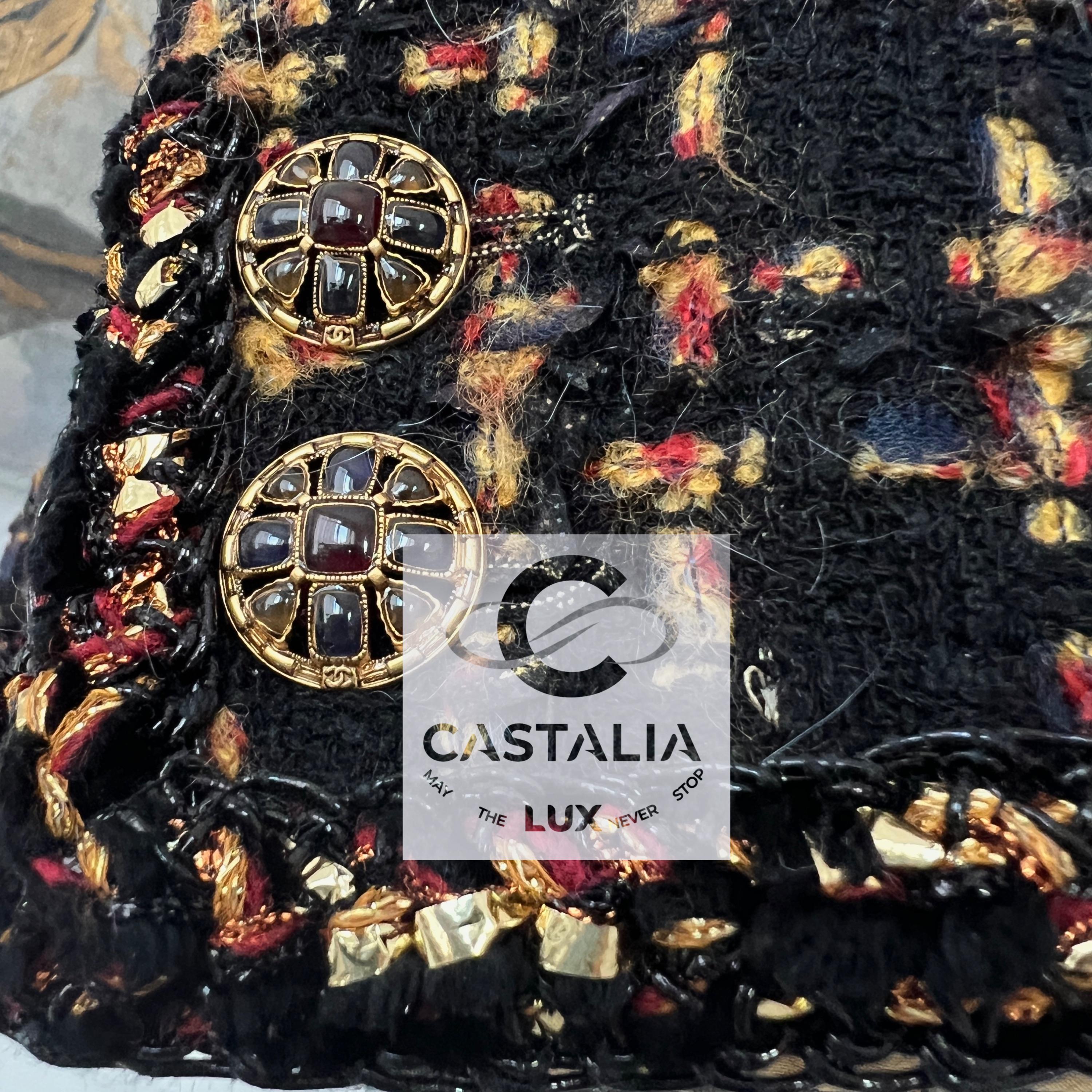 Chanel New 2019 Most Hunted Black Tweed Jacket 4