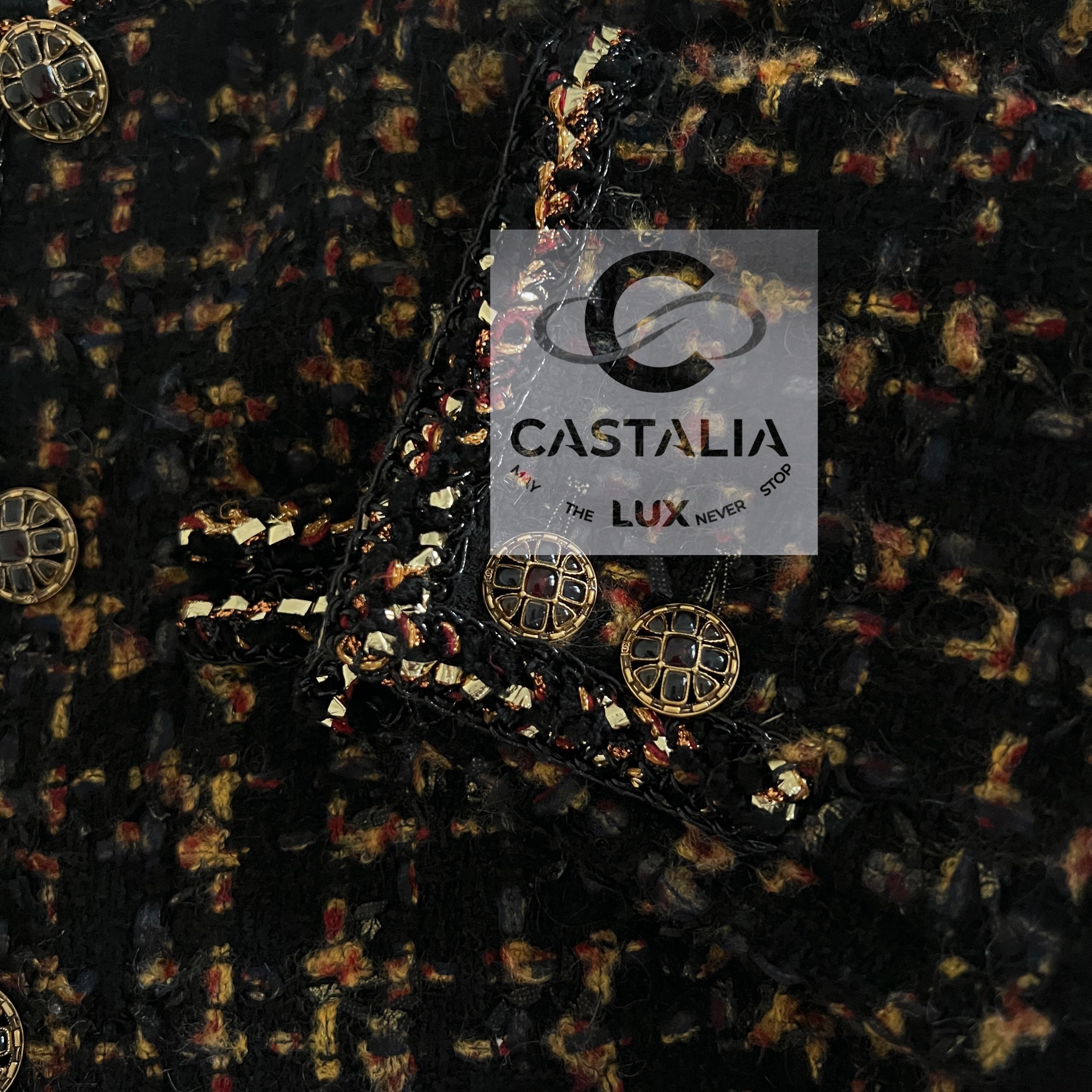 Chanel New 2019 Most Hunted Black Tweed Jacket 5