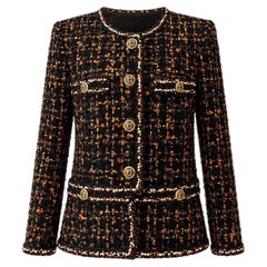 CHANEL New 2019 Most Hunted Black Tweed Jacket