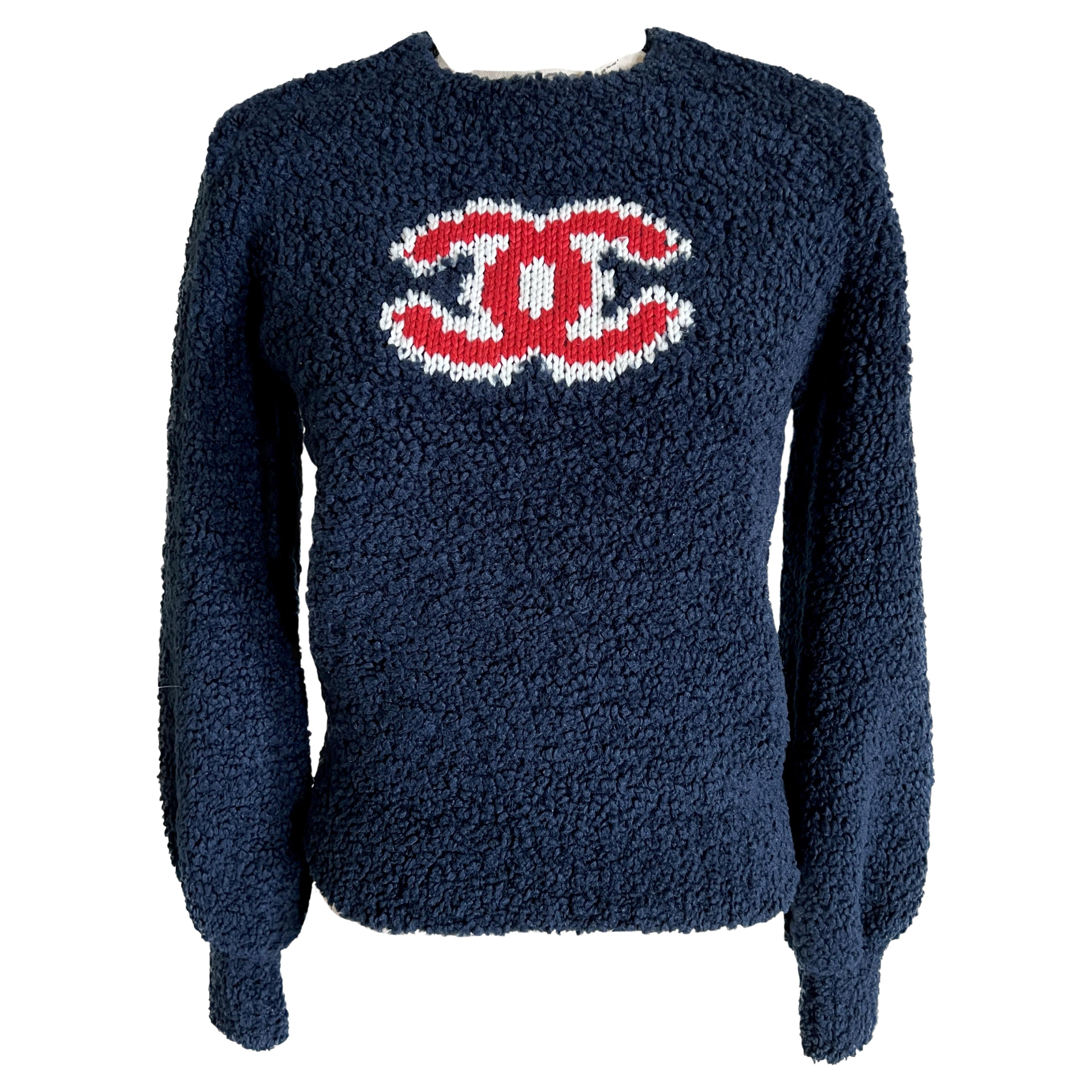Chanel New 2019 Must Have CC Logo Teddy Jumper
