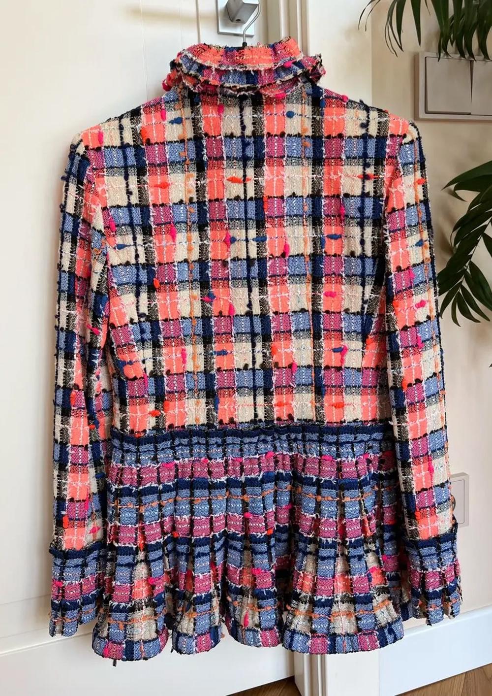 Chanel New 2020 Hailey Bieber Vogue Cover Tweed Jacket 10