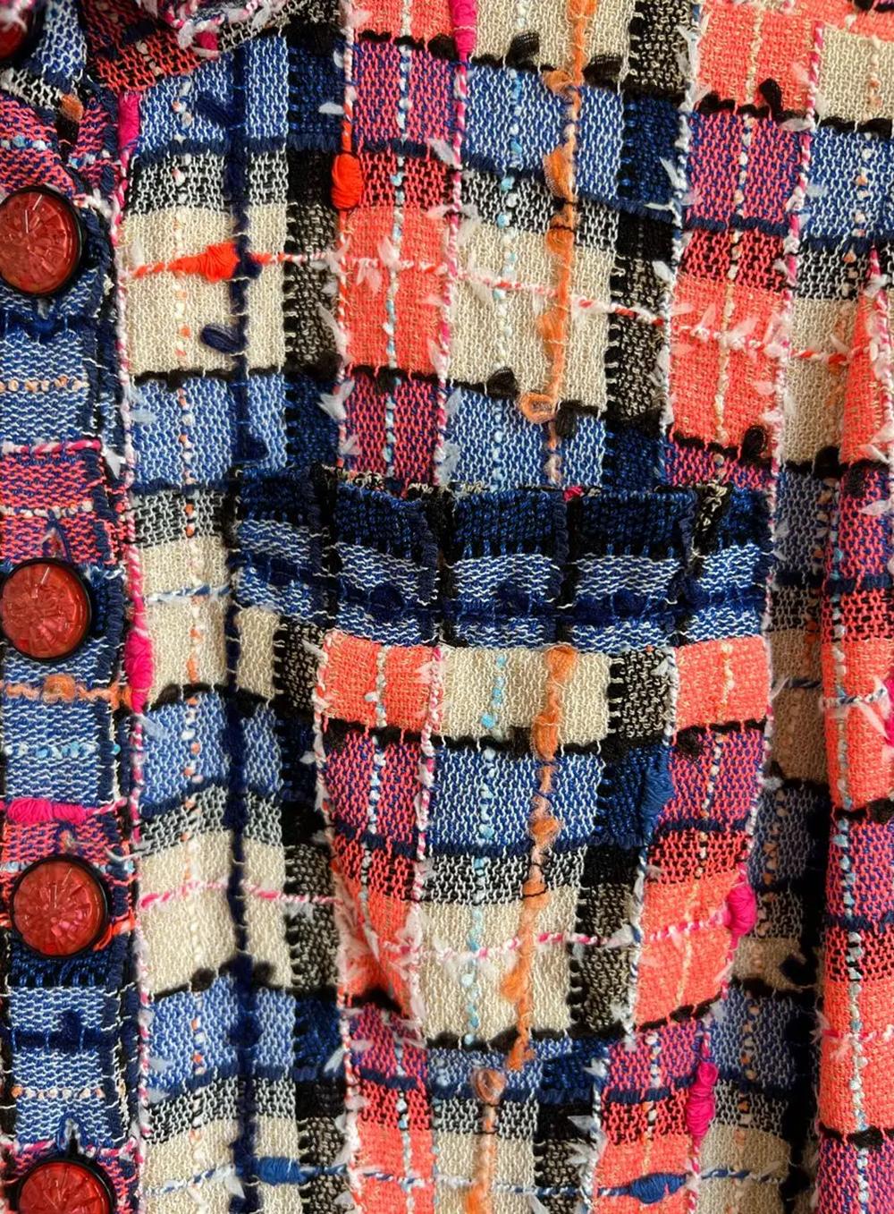 Chanel New 2020 Hailey Bieber Vogue Cover Tweed Jacket 11