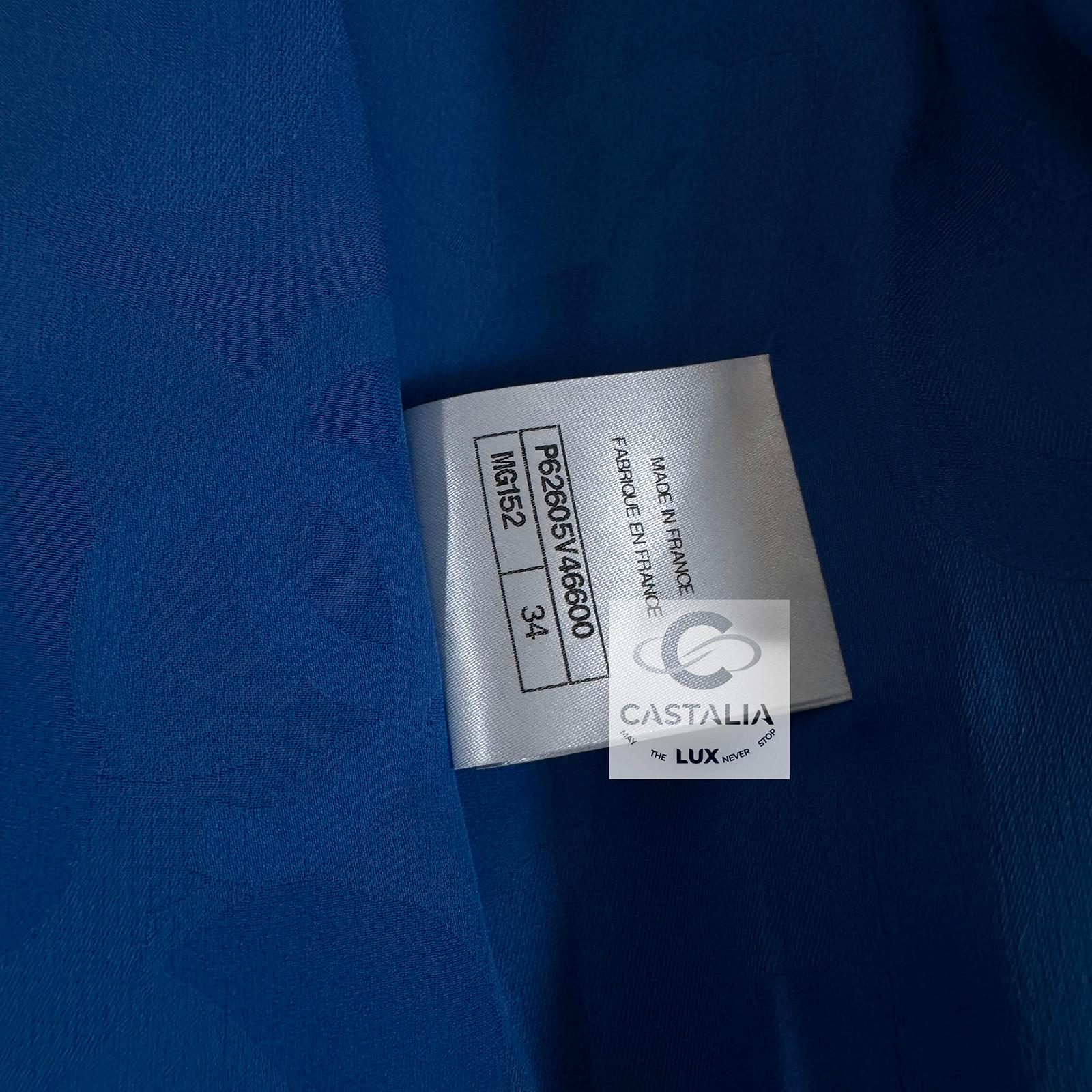 Chanel New 2020 Iconic Royal Blue Tweed Jacket 13