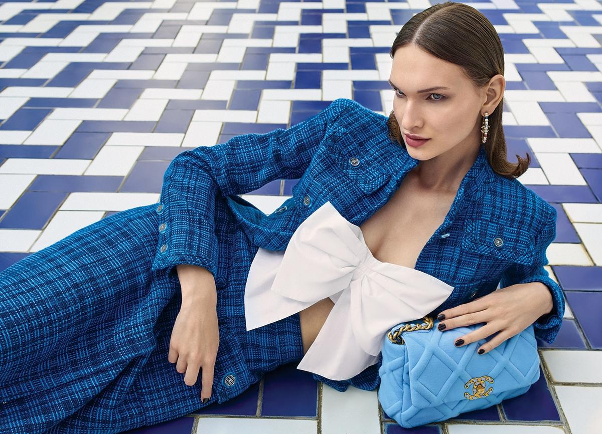 Chanel New 2020 Iconic Royal Blue Tweed Jacket 2