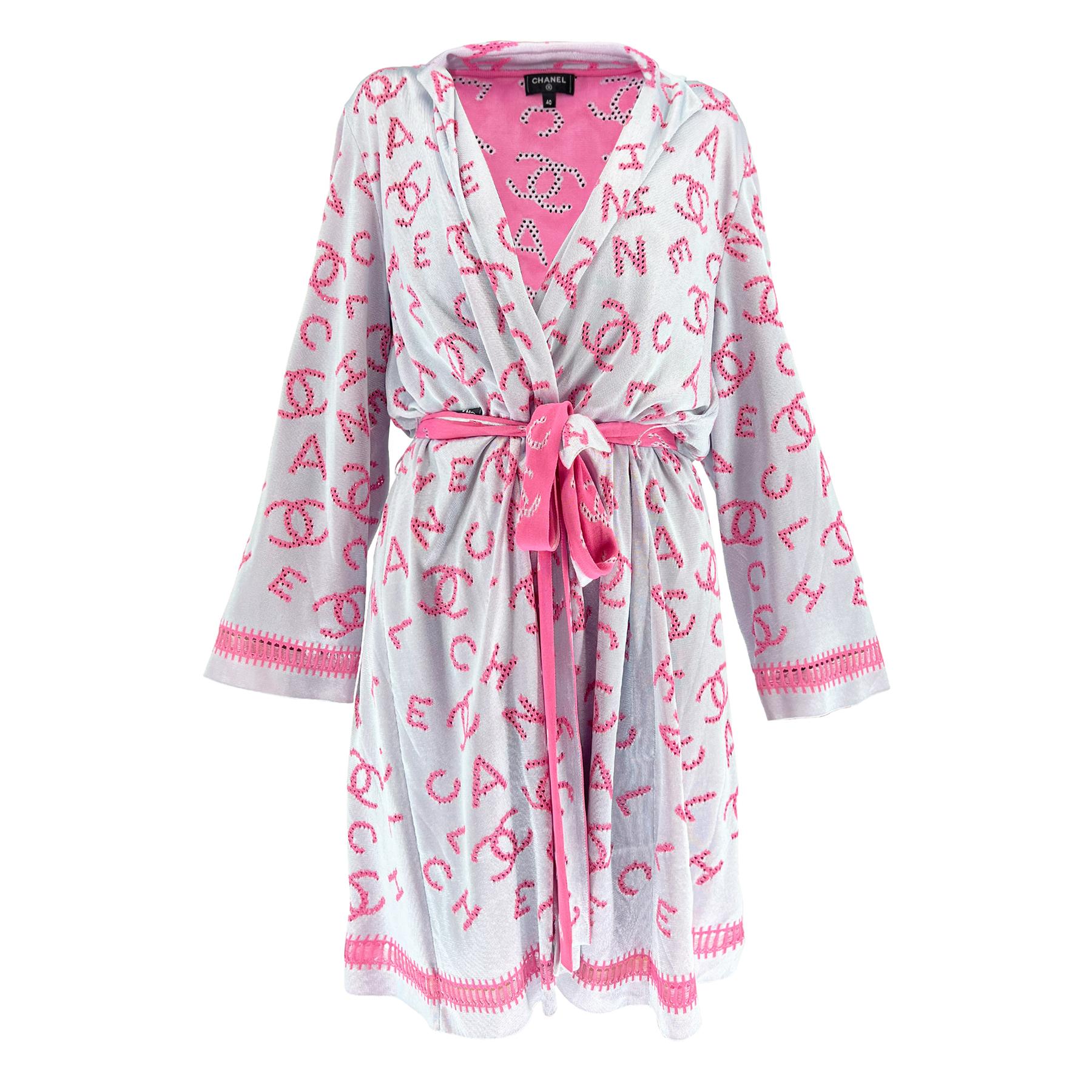 Chanel New 2020 Logo Collectible Kimono Cardigan 2
