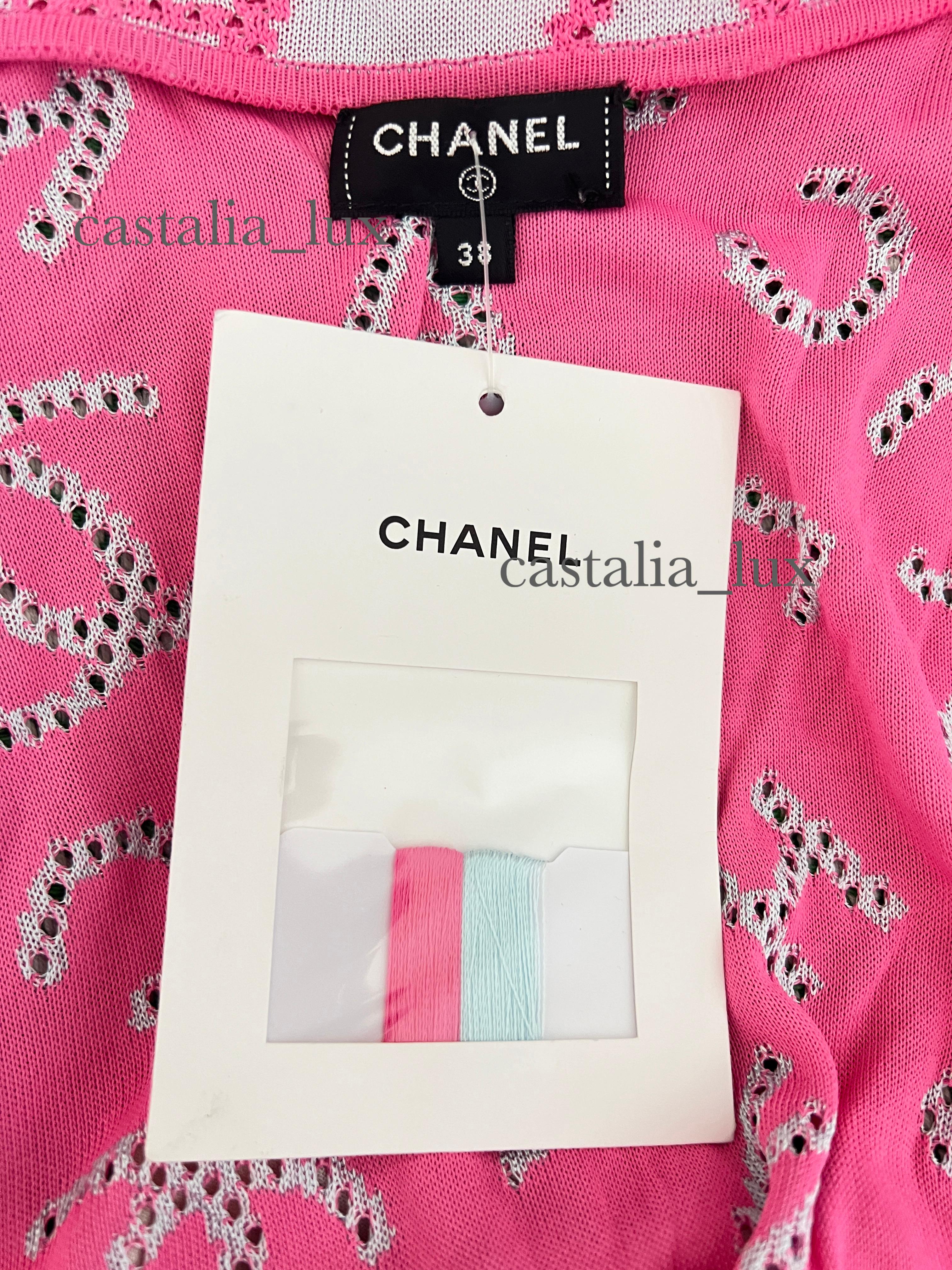 Chanel New 2020 Logo Collectible Kimono Cardigan 5