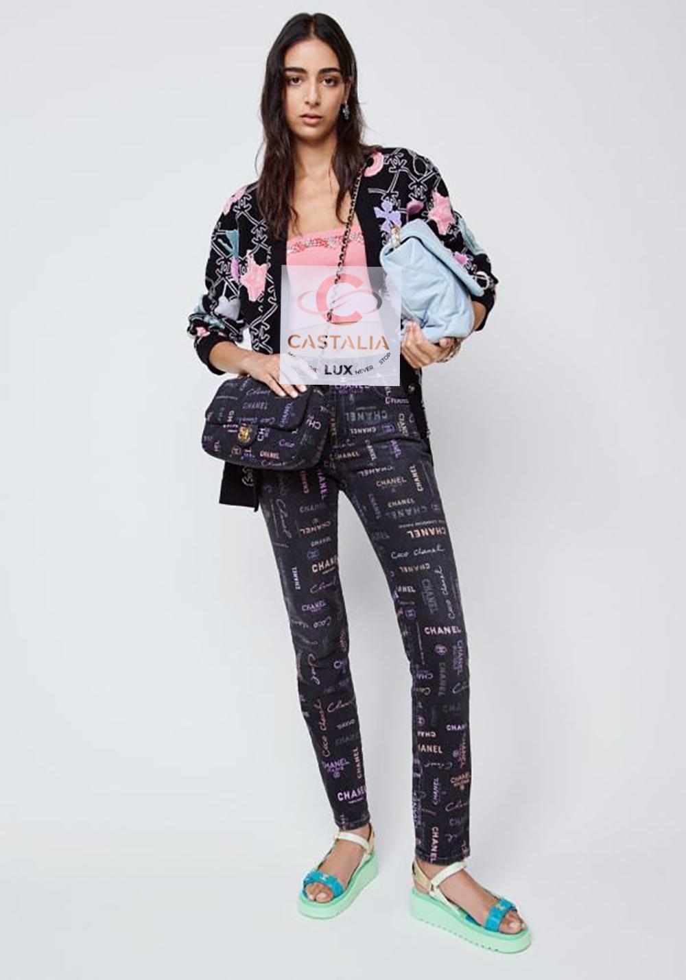 Chanel New 2022 CC Logo Cardigan Sudadera con capucha 34 FR Negro en venta