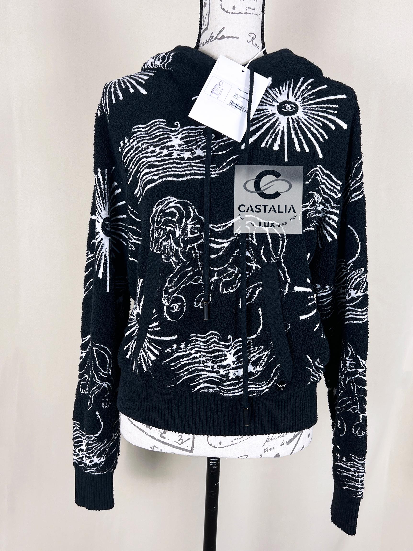 Women's or Men's Chanel New 2022 Cruise CC Logo Hoodie