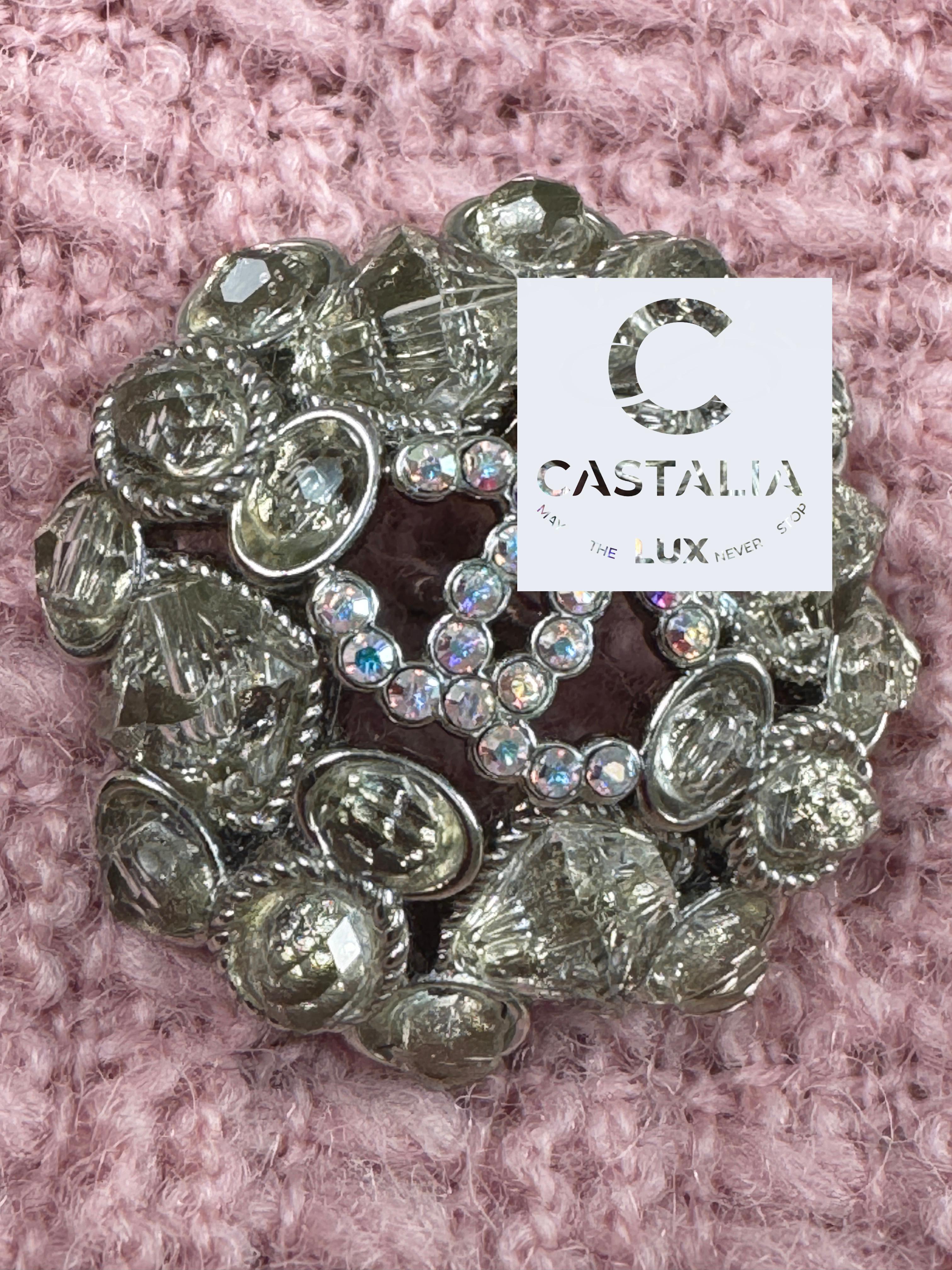 Chanel New 2022 Fall Runway CC Jewel Buttons Tweed Jacket 2